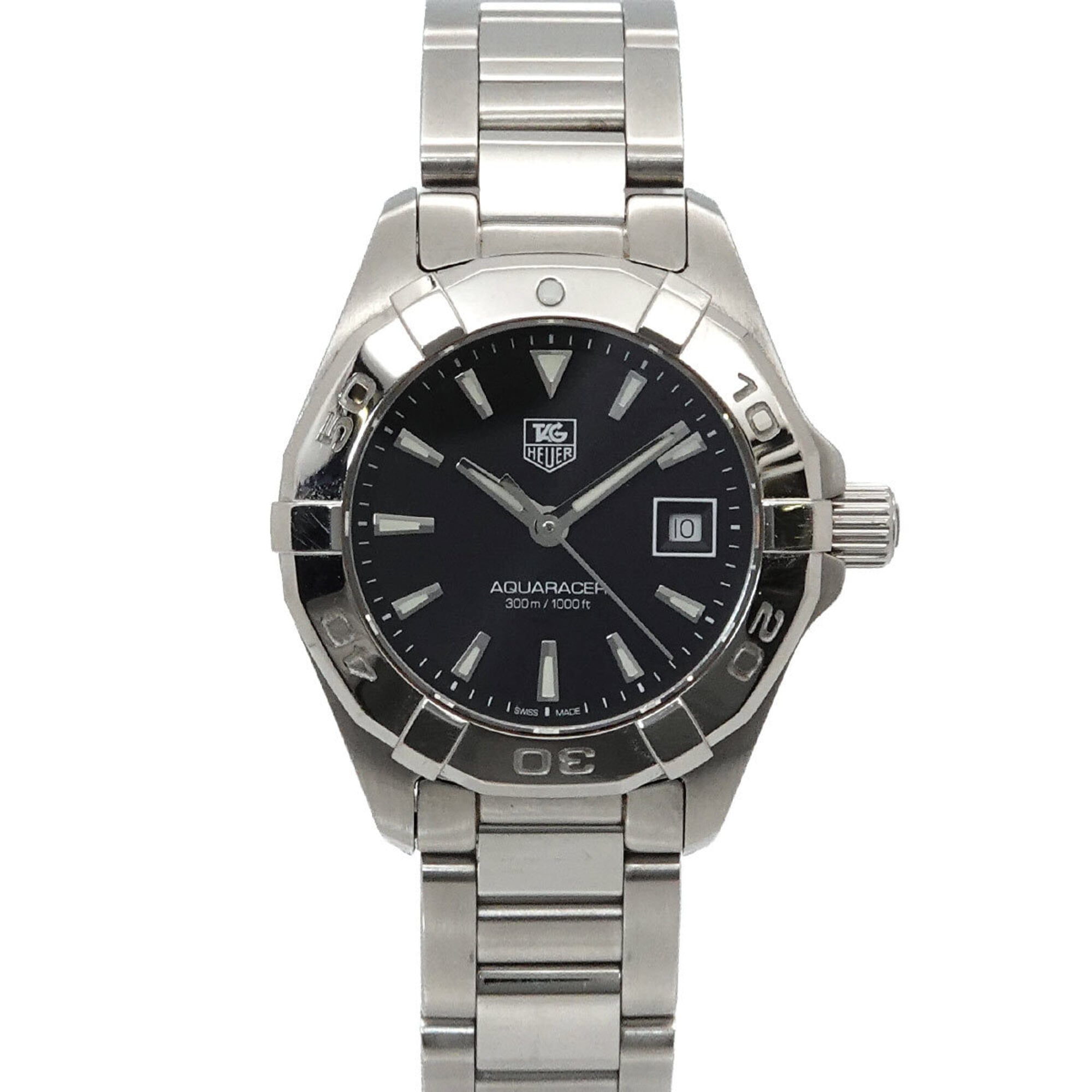 TAG Heuer Aquaracer 300m WAY1410 Women\'s Watch, Date, Black, Quartz