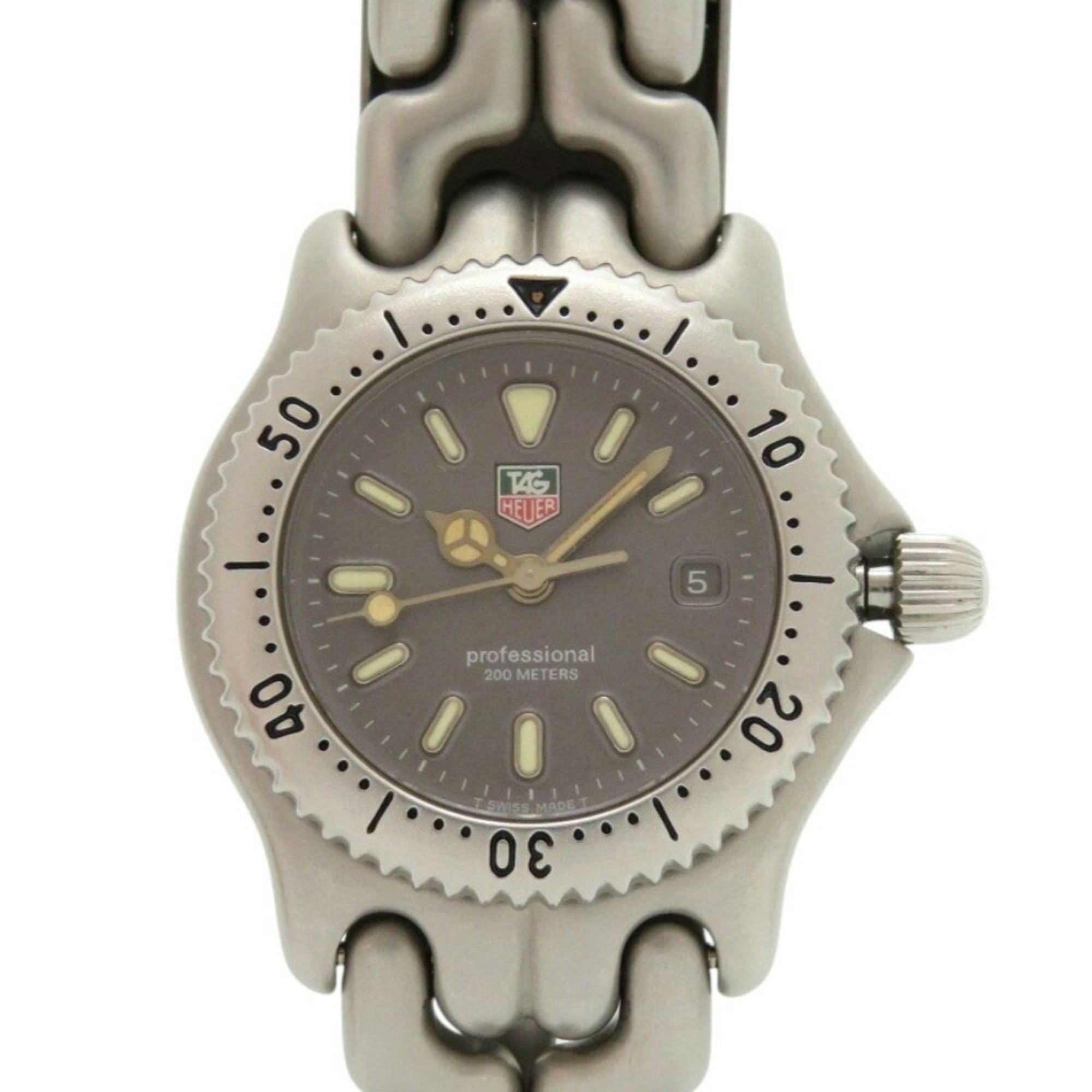 TAG Heuer S99.215 Professional 200m Stainless Steel Grey Quartz Watch 1908TAG HEUER
