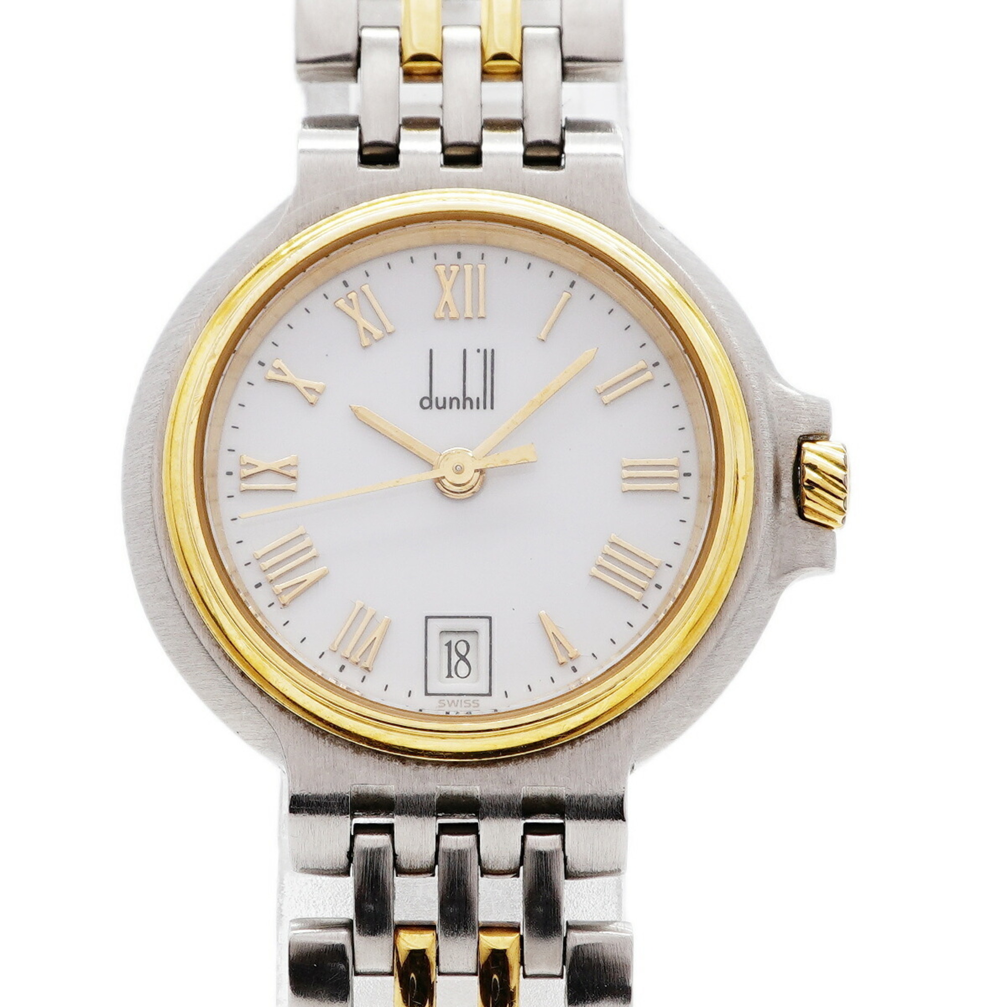 Dunhill Elite 2-Row White Dial Women\'s Watch