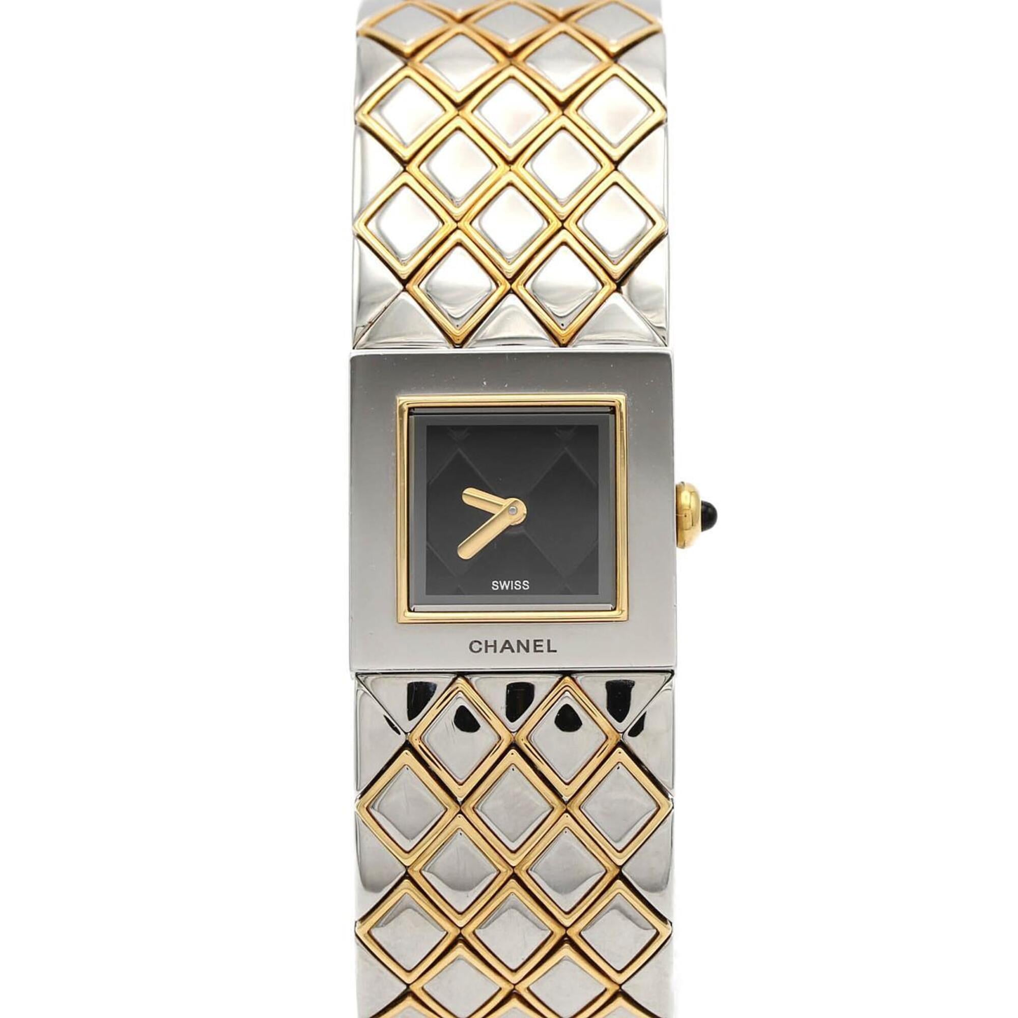 Chanel Matelassé Combination H0475 SSxYG Quartz Watch