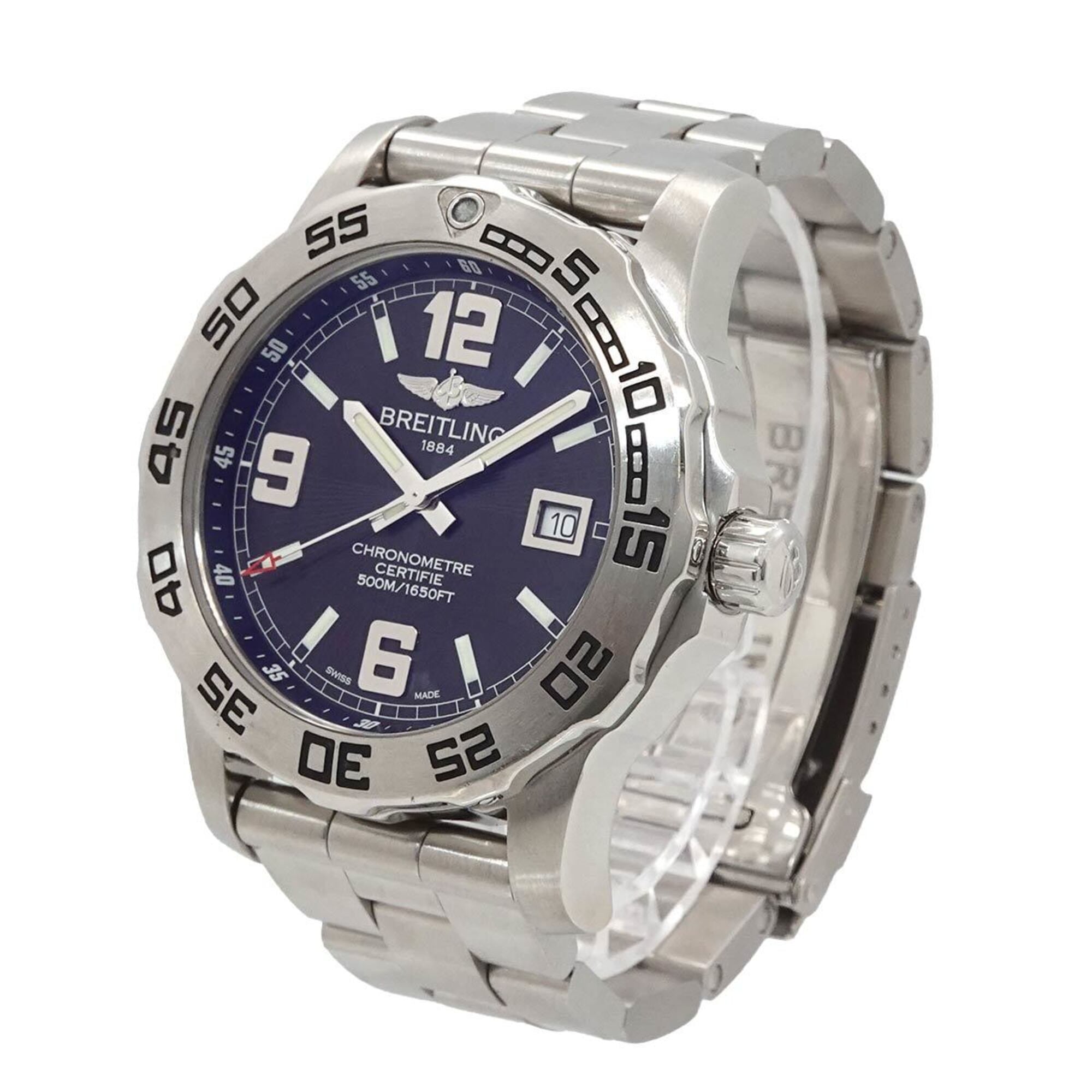 Breitling Colt 44 A74387 Men\'s Watch, Date, Blue, Quartz Watch
