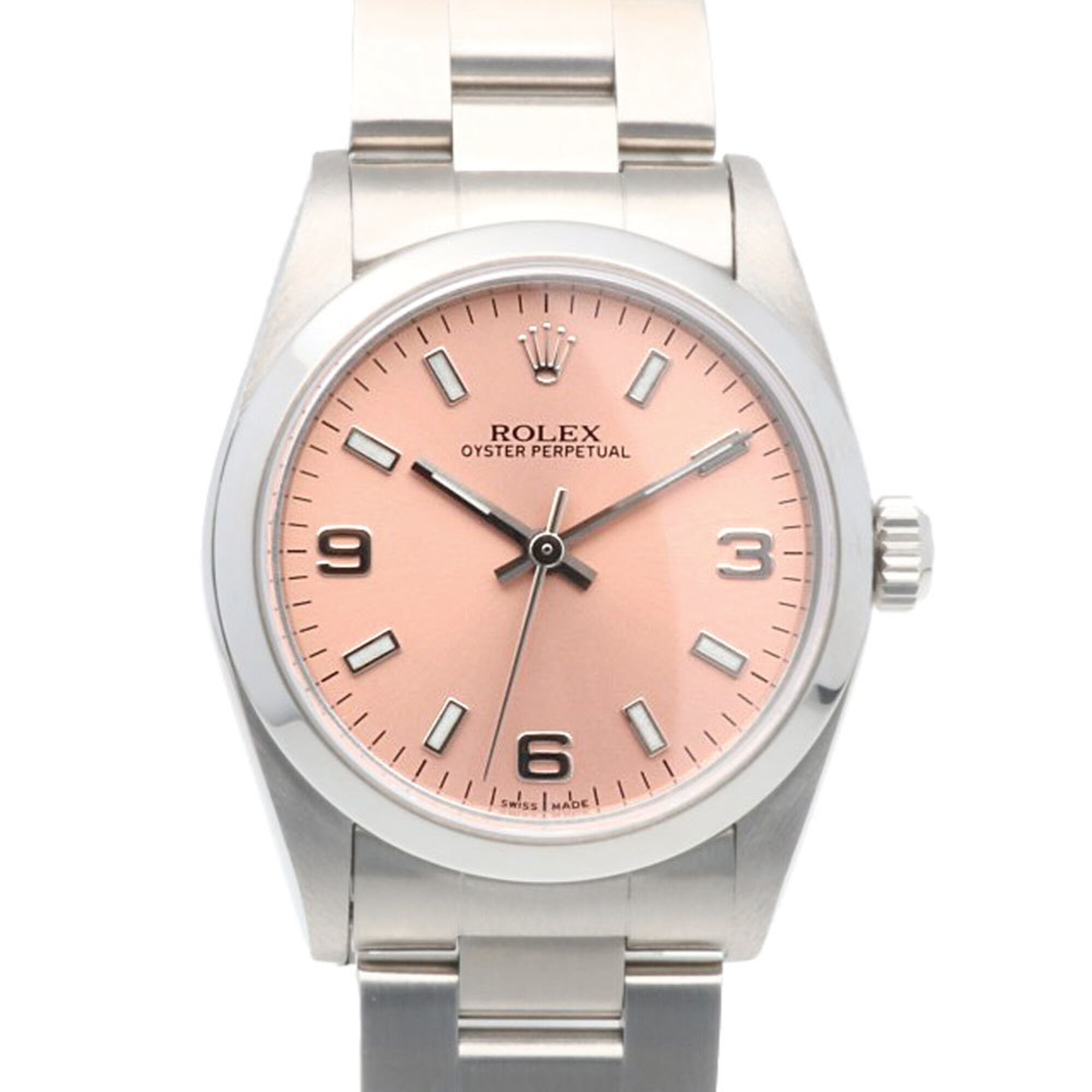 Rolex Oyster Perpetual Wristwatch, Stainless Steel, 77080, Automatic Winding, Overhauled, Polished, P-serial number, Ladies\' ROLEX