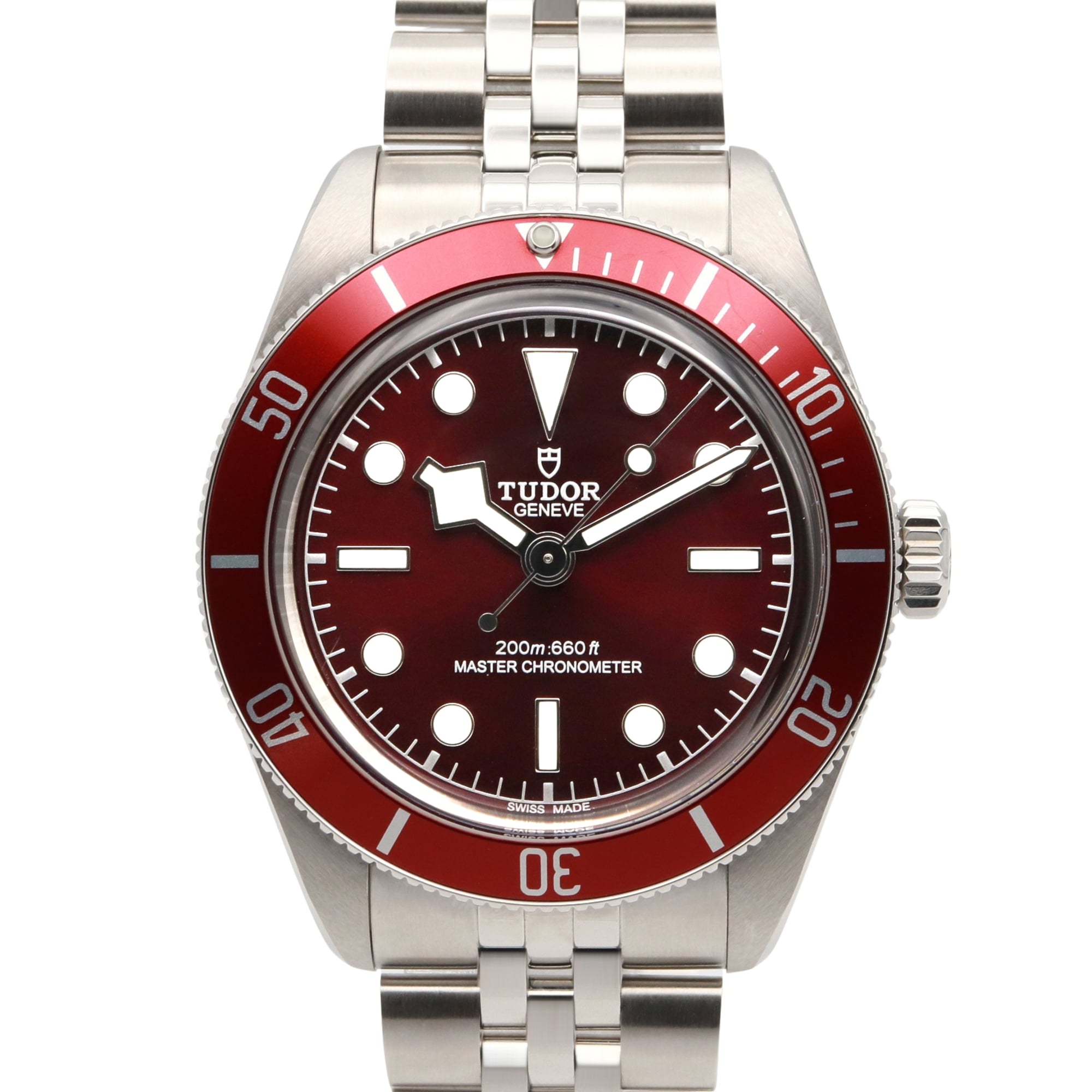 Tudor Black Bay 58 Watch, Stainless Steel, Men\'s, Red, 7939A1A0RU-0001