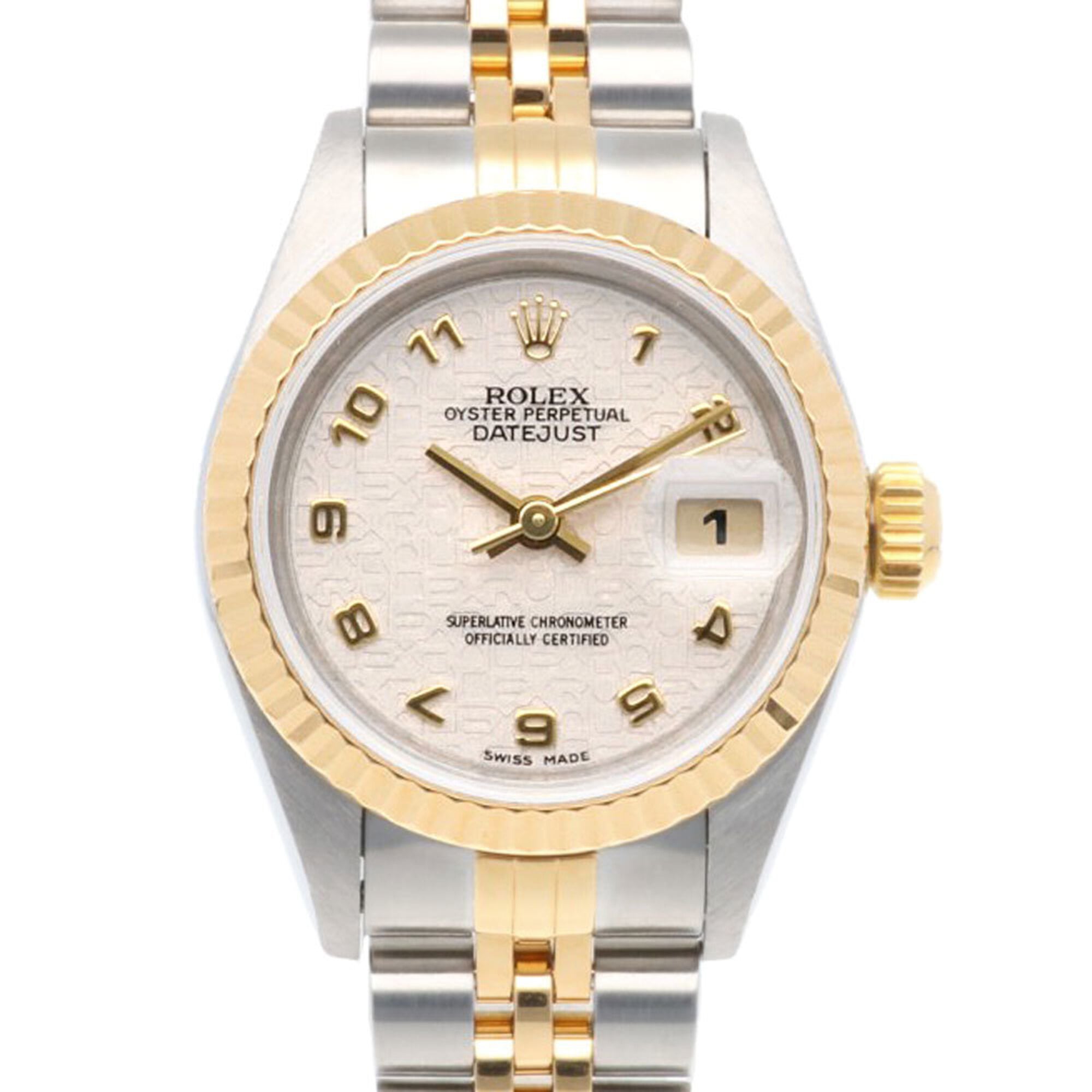 Rolex Datejust Oyster Perpetual Wristwatch, Stainless Steel, 69173, Automatic Winding, Polished, U-serial, Ladies\', ROLEX, Arabic Numerals, Horicon