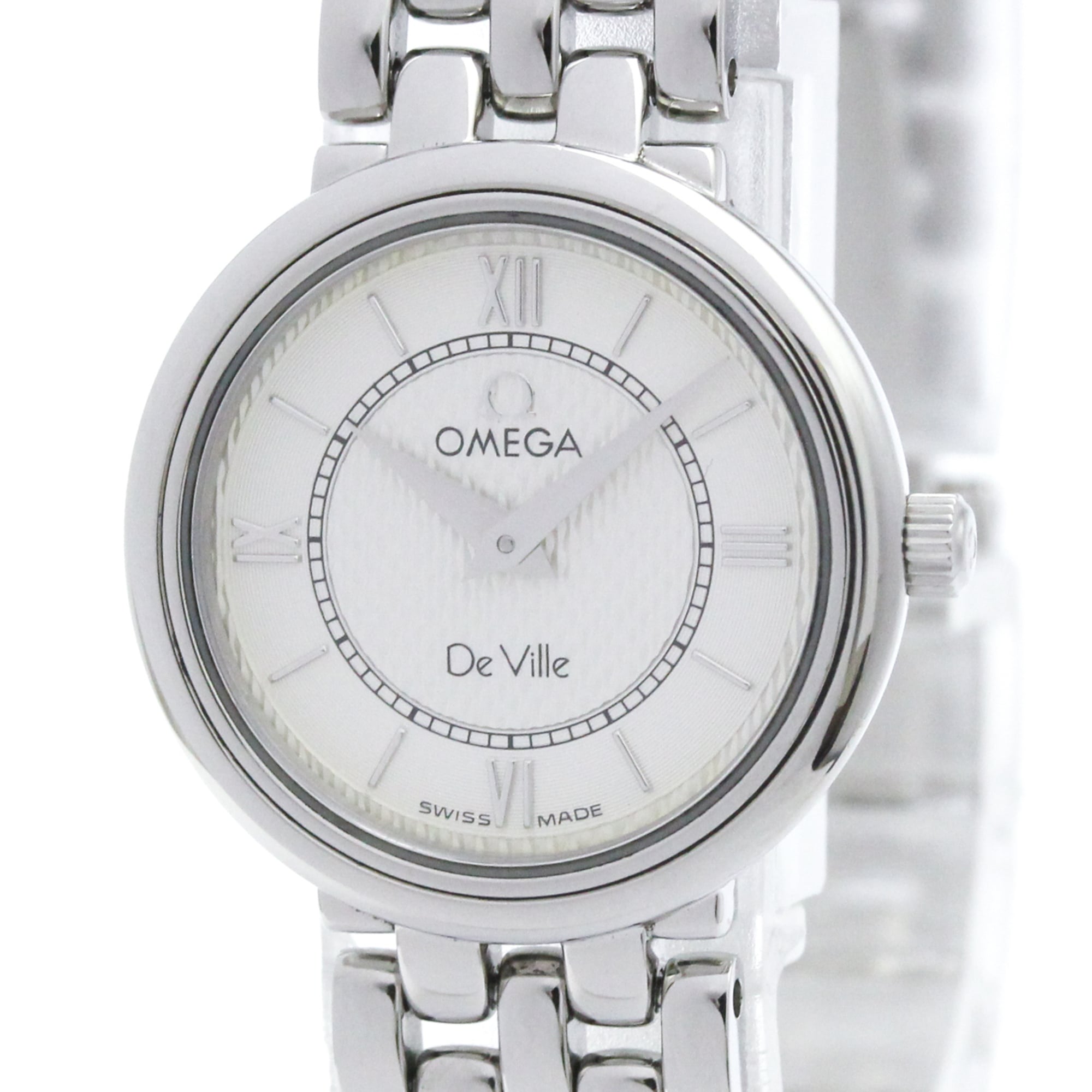 OMEGA De Ville Stainless Steel Quartz Ladies Watch 7574.31 Polished