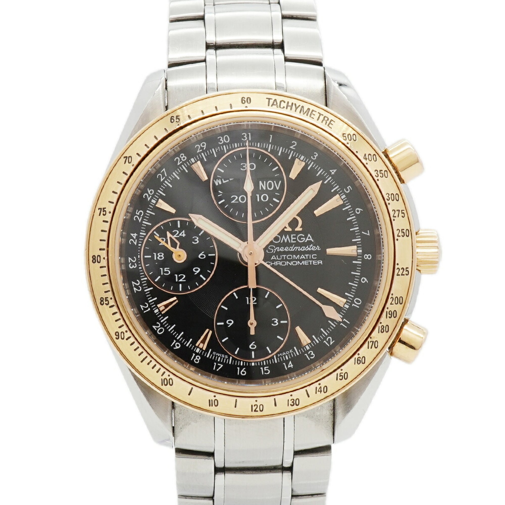Omega Speedmaster Day-Date 323.21.40.44.01.001 Black Dial Men\'s Watch