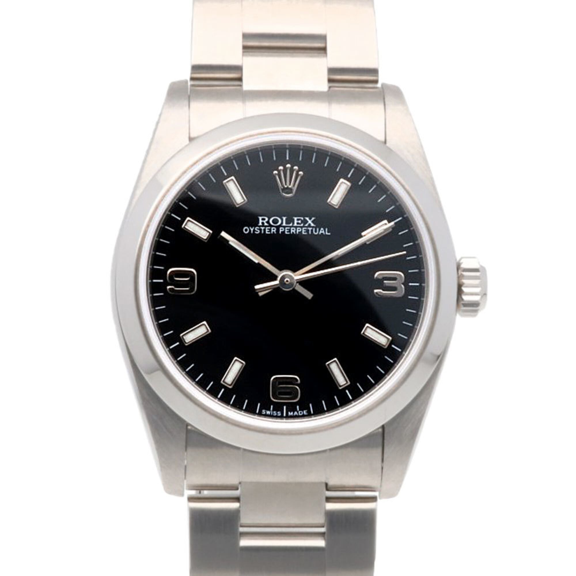 Rolex Oyster Perpetual Watch, Stainless Steel, 77080, Automatic Winding, Overhauled, Polished, K-serial number, Men\'s/Women\'s.