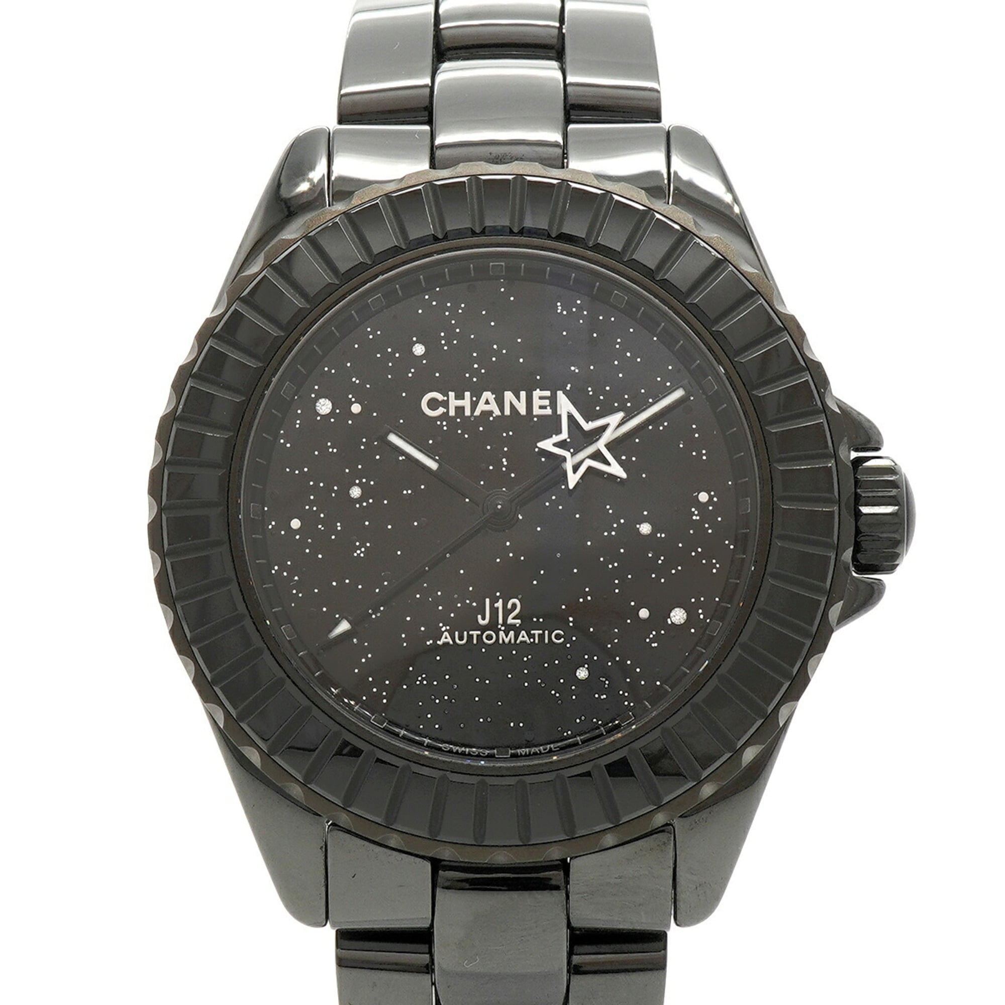 Chanel J12 Interstellar Caliber 12.1 H7989 Black Dial Men\'s Watch