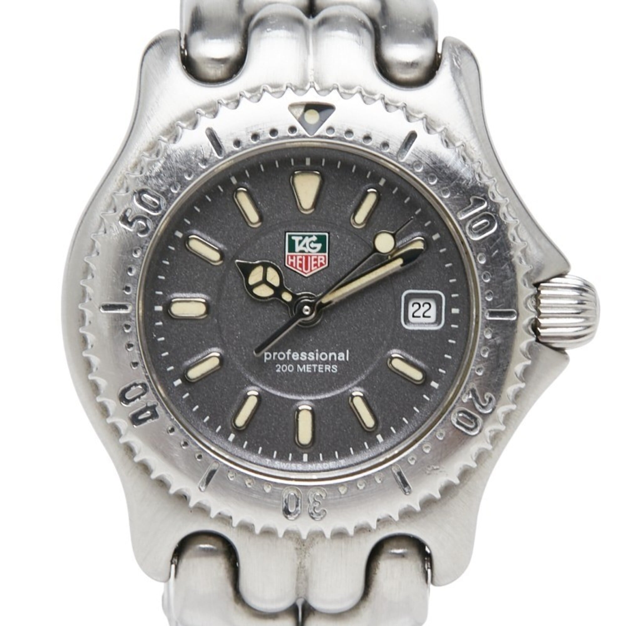 TAG Heuer Cell Professional 200 Watch WG1313-2 Quartz Gray Dial Stainless Steel Women\'s