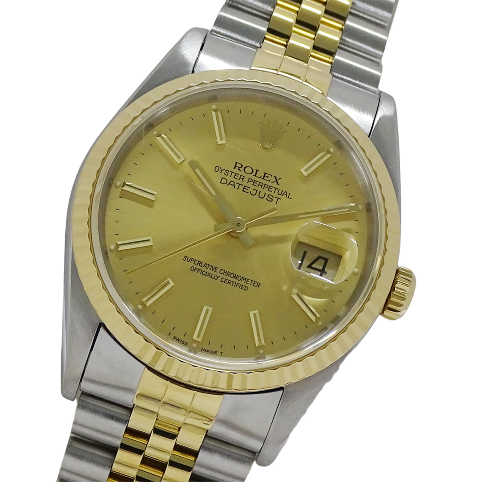 Rolex Datejust 16233 X-serial Men\'s Watch, Brand Name, Automatic Movement, Stainless Steel (SS) and Gold (YG) Combination