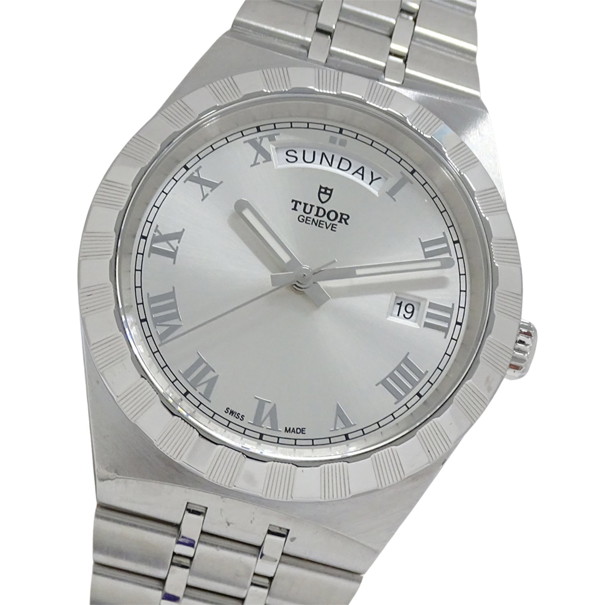 Tudor Royal 28600 Men\'s Watch, Brand Name, Day-Date, Automatic, Stainless Steel (SS), Silver