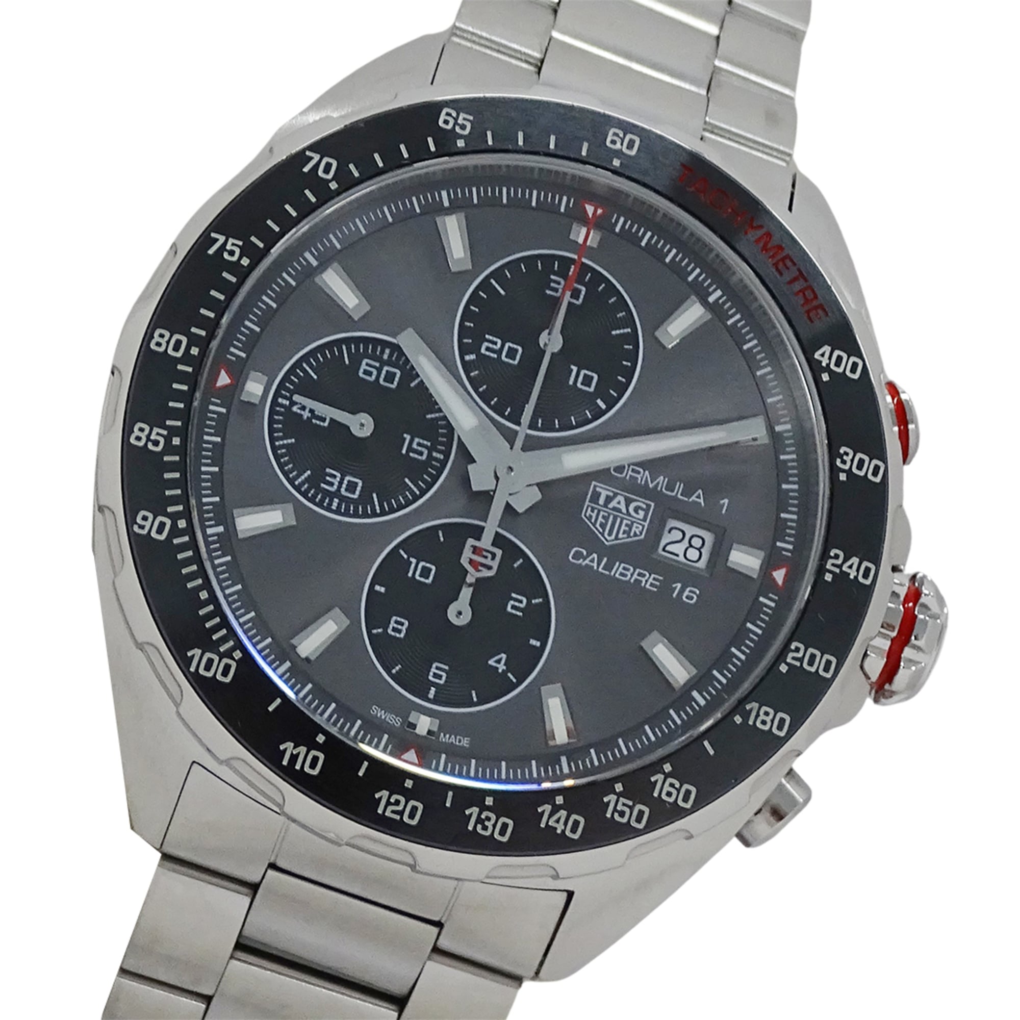 TAG Heuer Formula 1 CAZ2012 BA0876 Men\'s Watch, Brand Name, Caliber 16, Date, Automatic Movement, Stainless Steel (SS), Silver/Gray