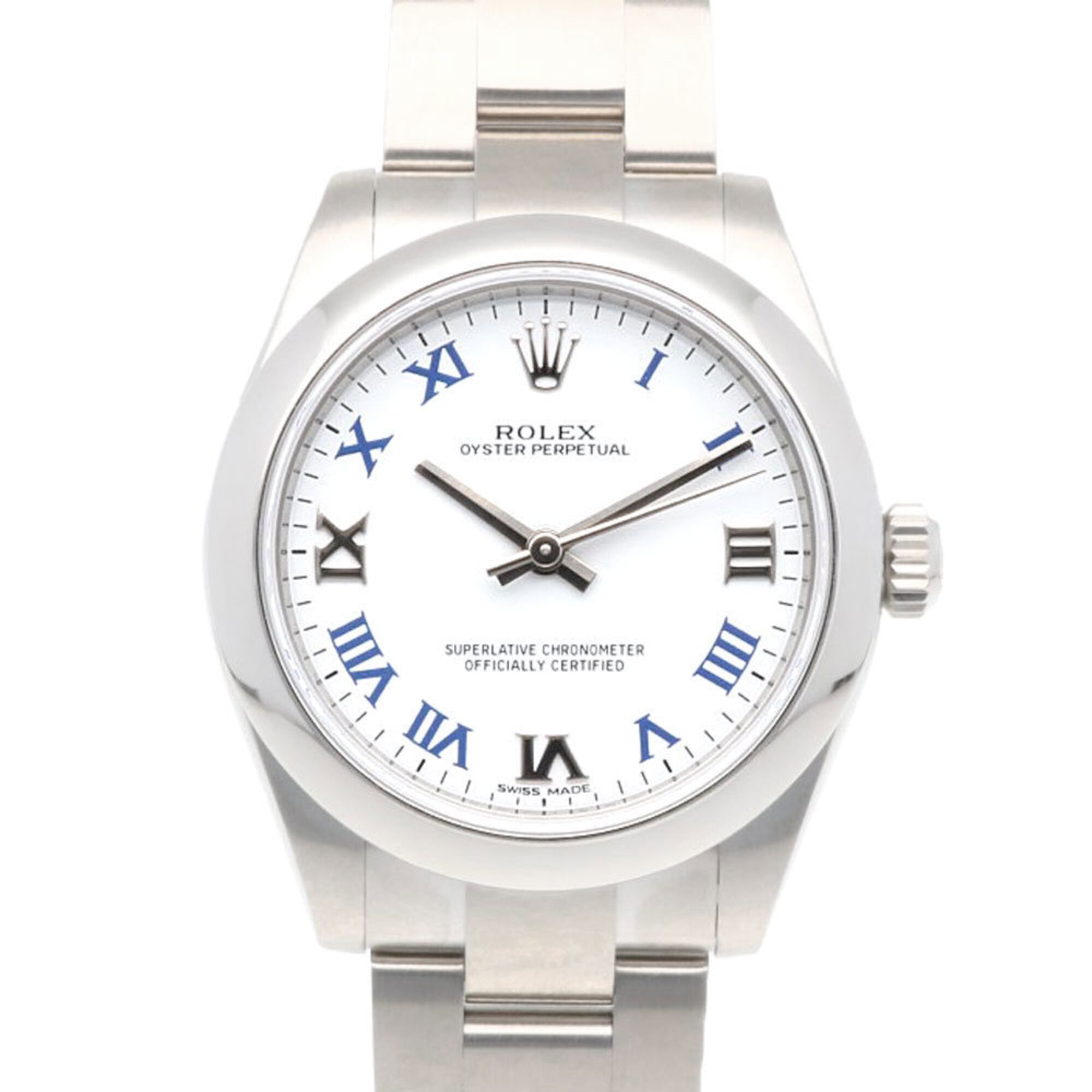 Rolex Oyster Perpetual Watch, Stainless Steel, 177200, Automatic Winding, Overhauled, Polished, Random Serial Number (Manufactured after 2010), Men\'s/Women\'s, ROLEX, Roman Numerals