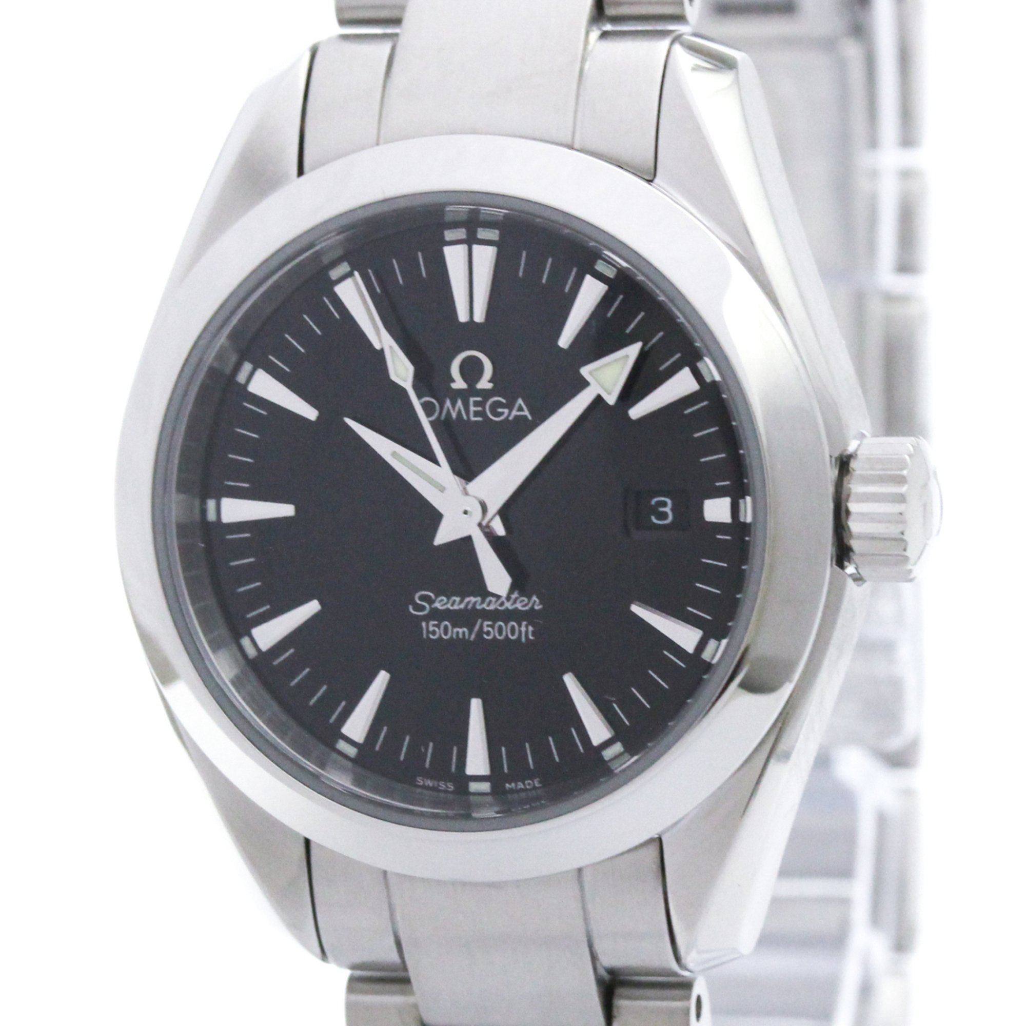 OMEGA Seamaster Aqua Terra Steel Quartz Ladies Watch 2577.50 Polished