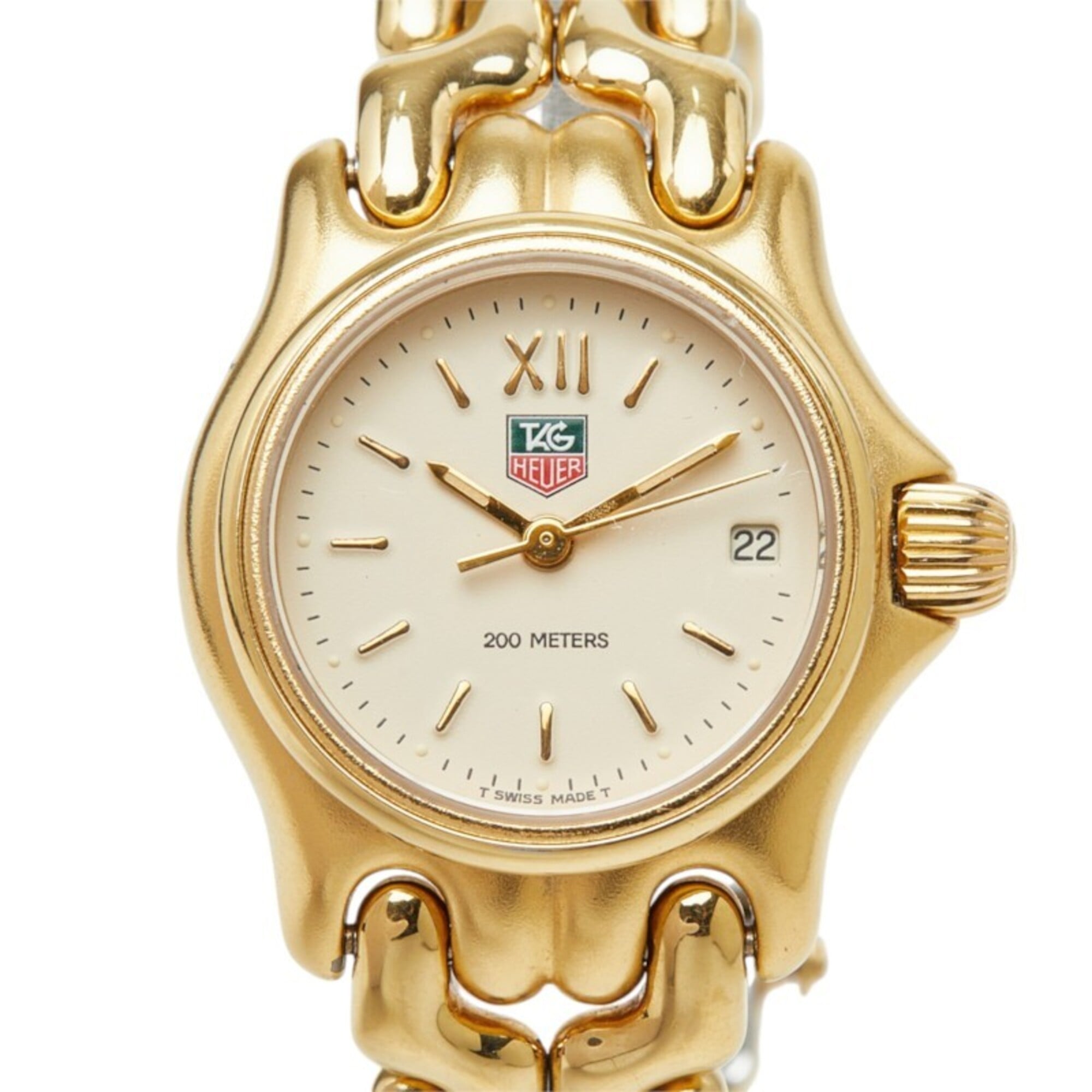 TAG Heuer Cell Watch S04.708M Quartz Beige Dial Stainless Steel Plated Women\'s