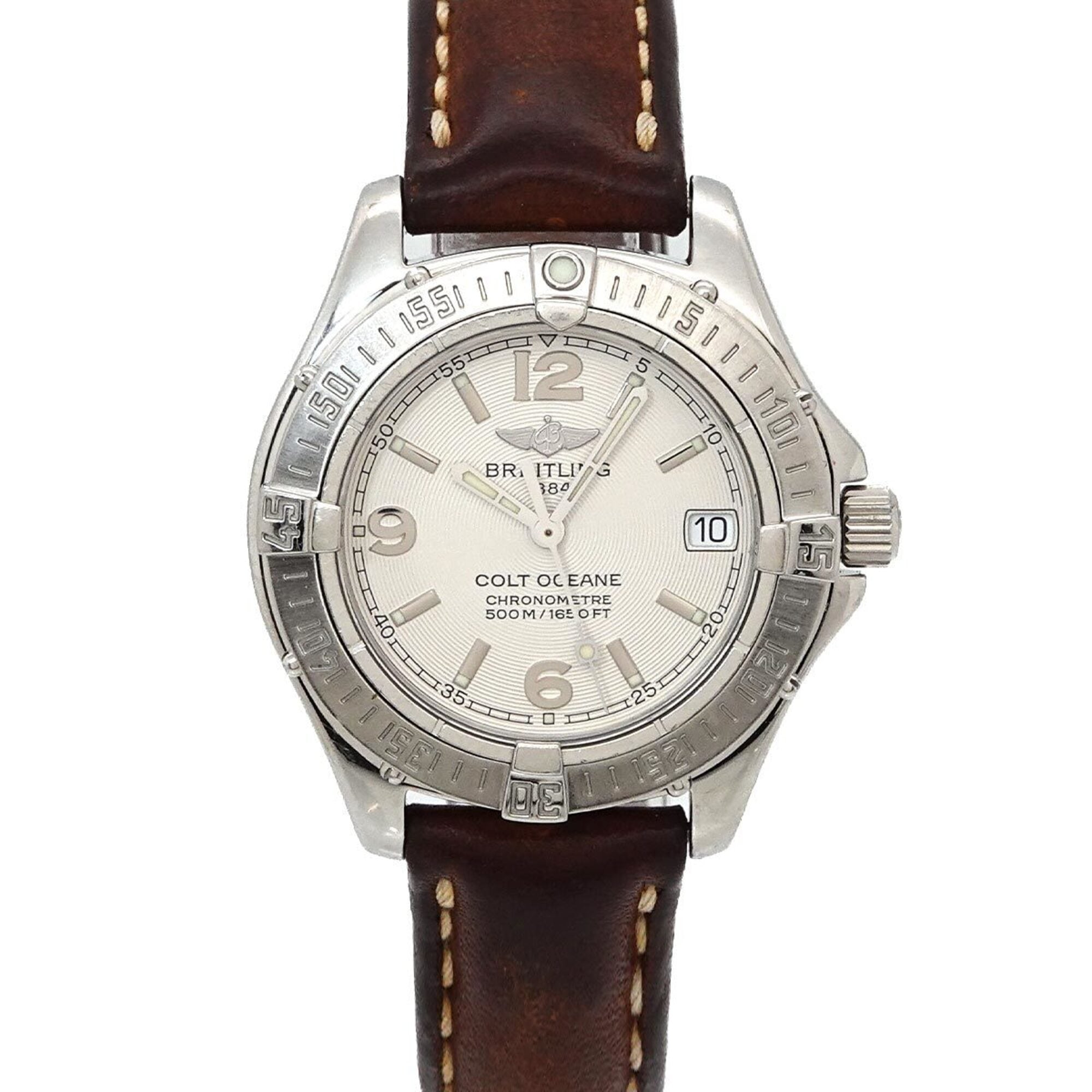 Breitling Colt Ocean A77350 Ladies\' Watch, Date, Silver, Quartz Watch