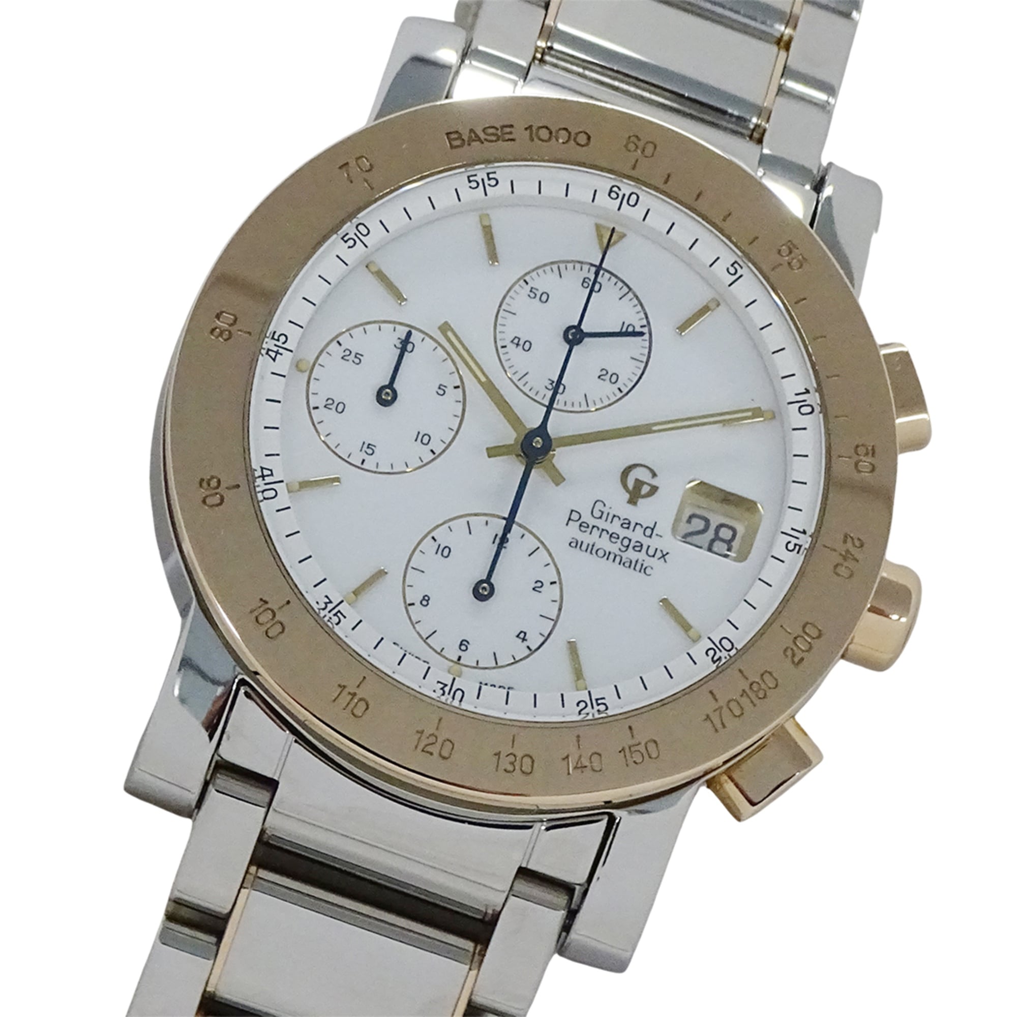 Girard-Perregaux GP7000 Men\'s Watch, Brand Name, Chronograph, Automatic, Stainless Steel (SS), Pink Gold (PG) Combination
