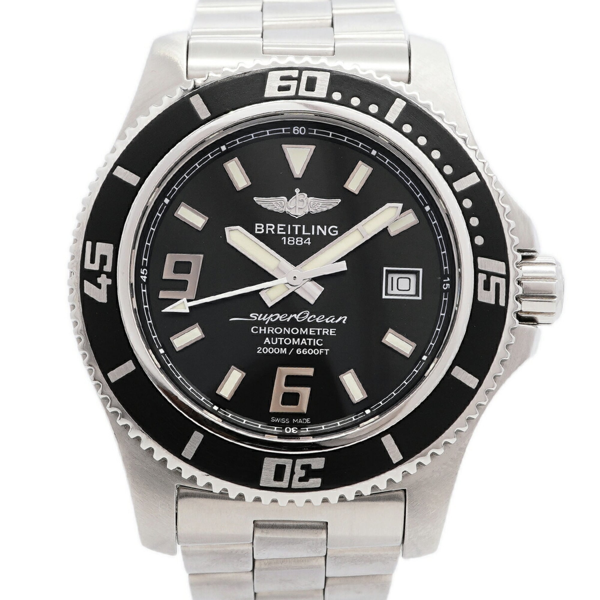 Breitling Superocean 44 A17391 Black Dial Men\'s Watch