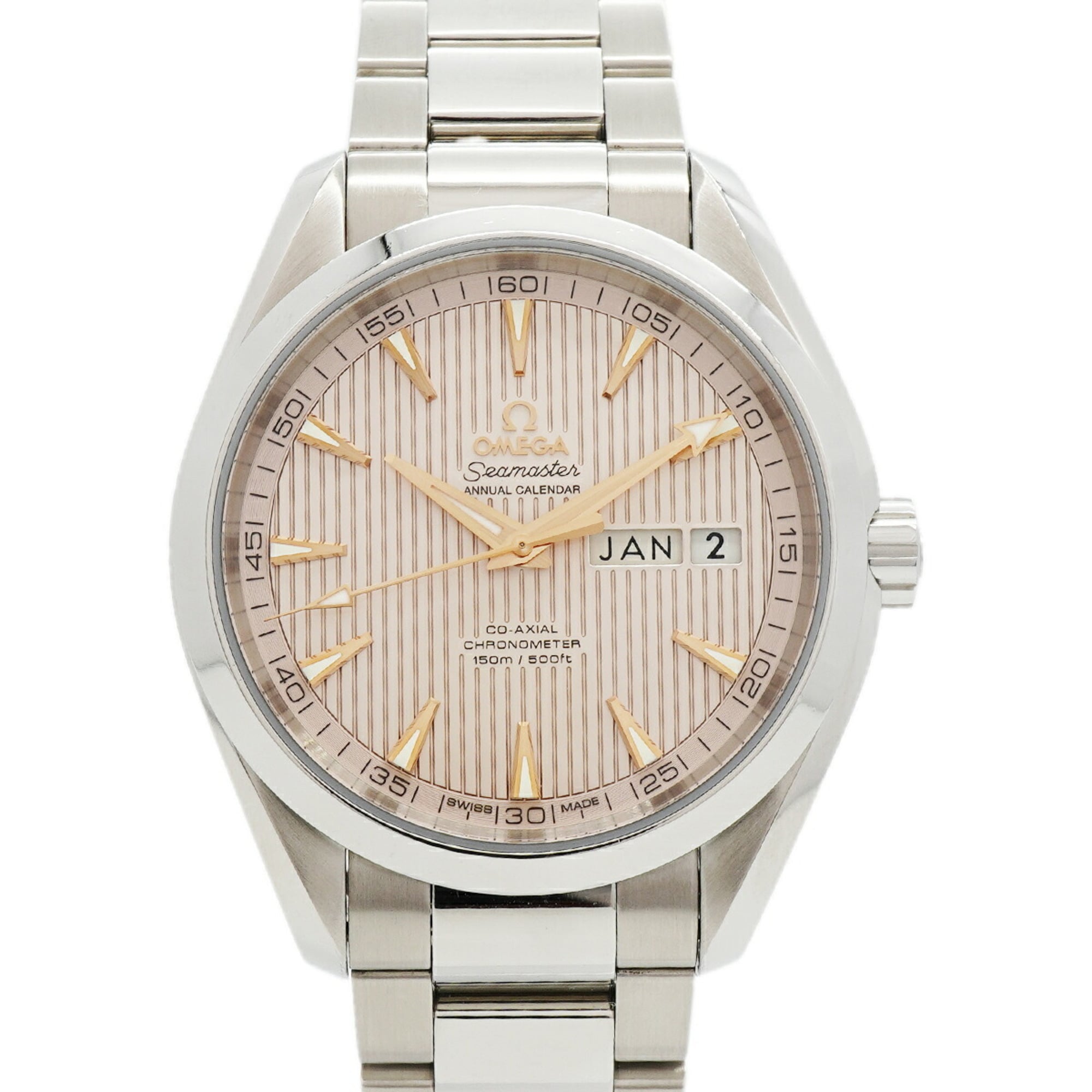 Omega Aqua Terra Annual Calendar 231.10.43.22.02.003 Silver Dial Men\'s Watch