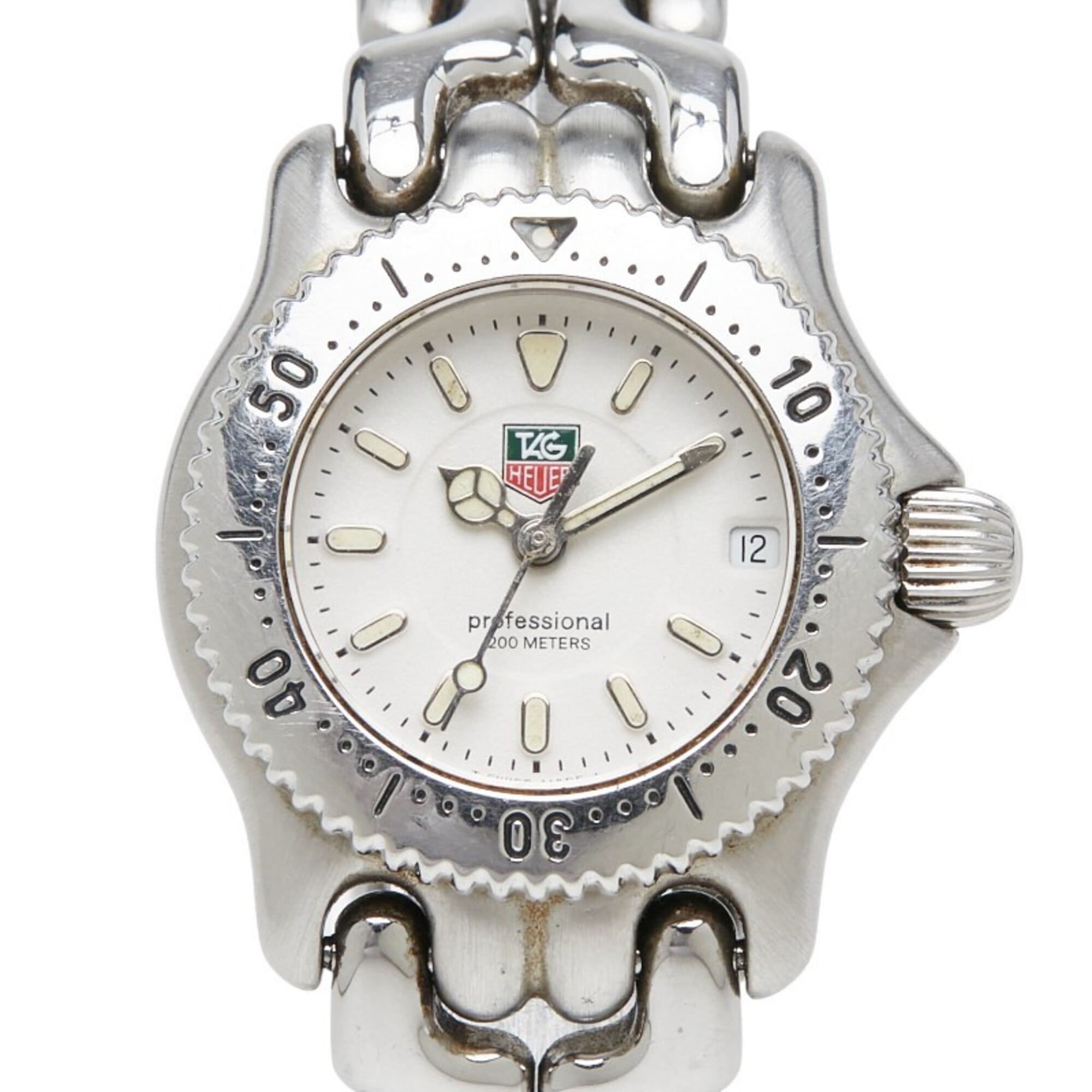 TAG Heuer Cell Professional 200 Watch WG1412-0 Quartz White Dial Stainless Steel Women\'s
