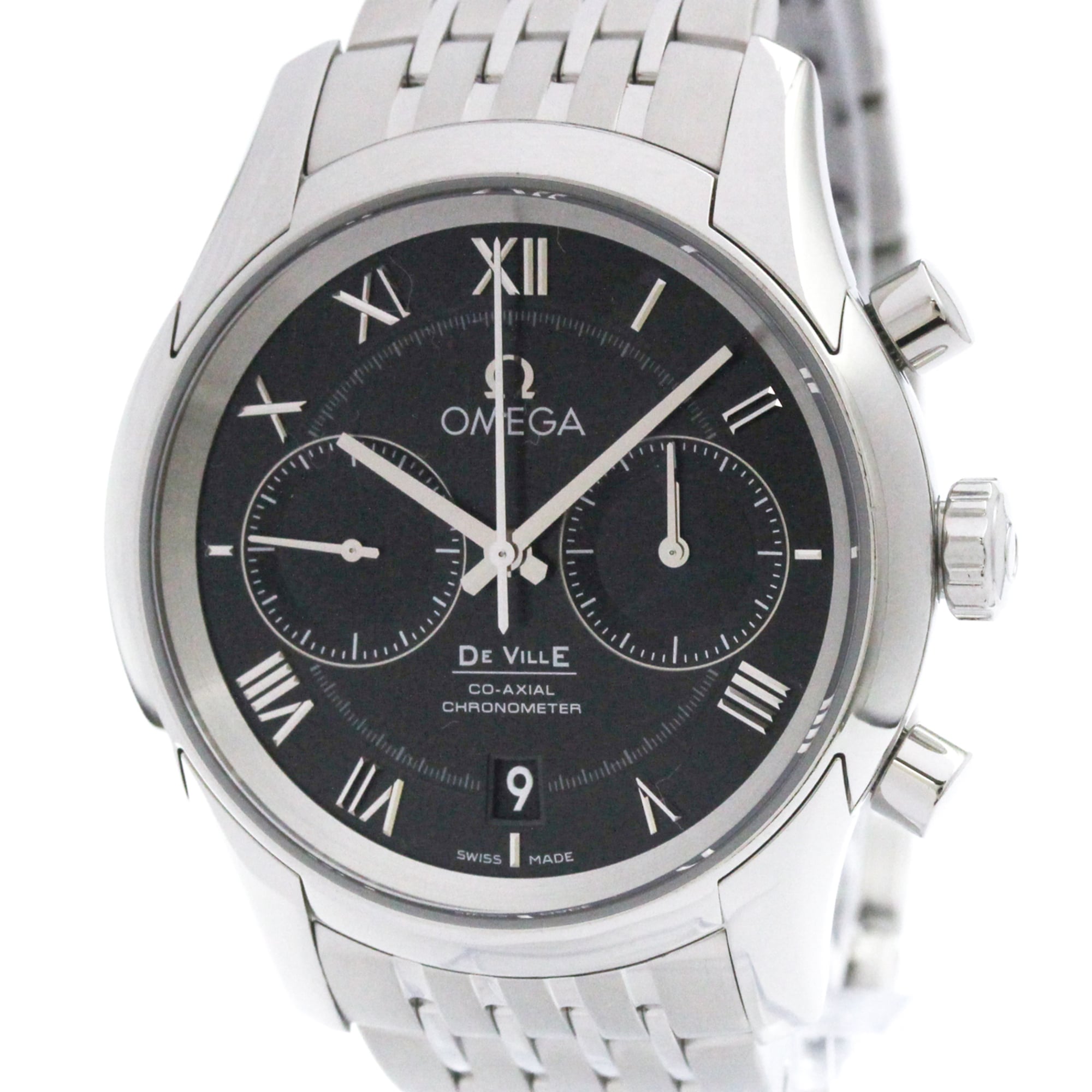 OMEGA De Ville Co-Axial Stainless Steel Automatic Mens Watch 431.10.42.51.01.001 Polished