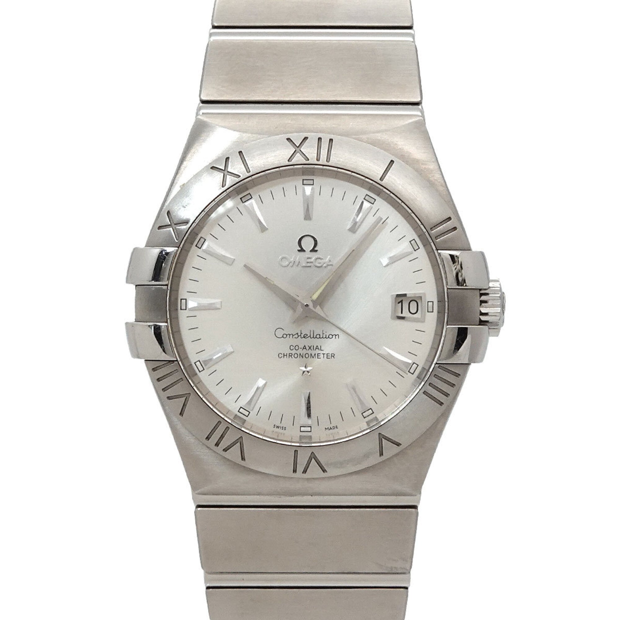 Omega Constellation 123 10 35 20 02 001 Men\'s Watch Date Silver Automatic Self-winding