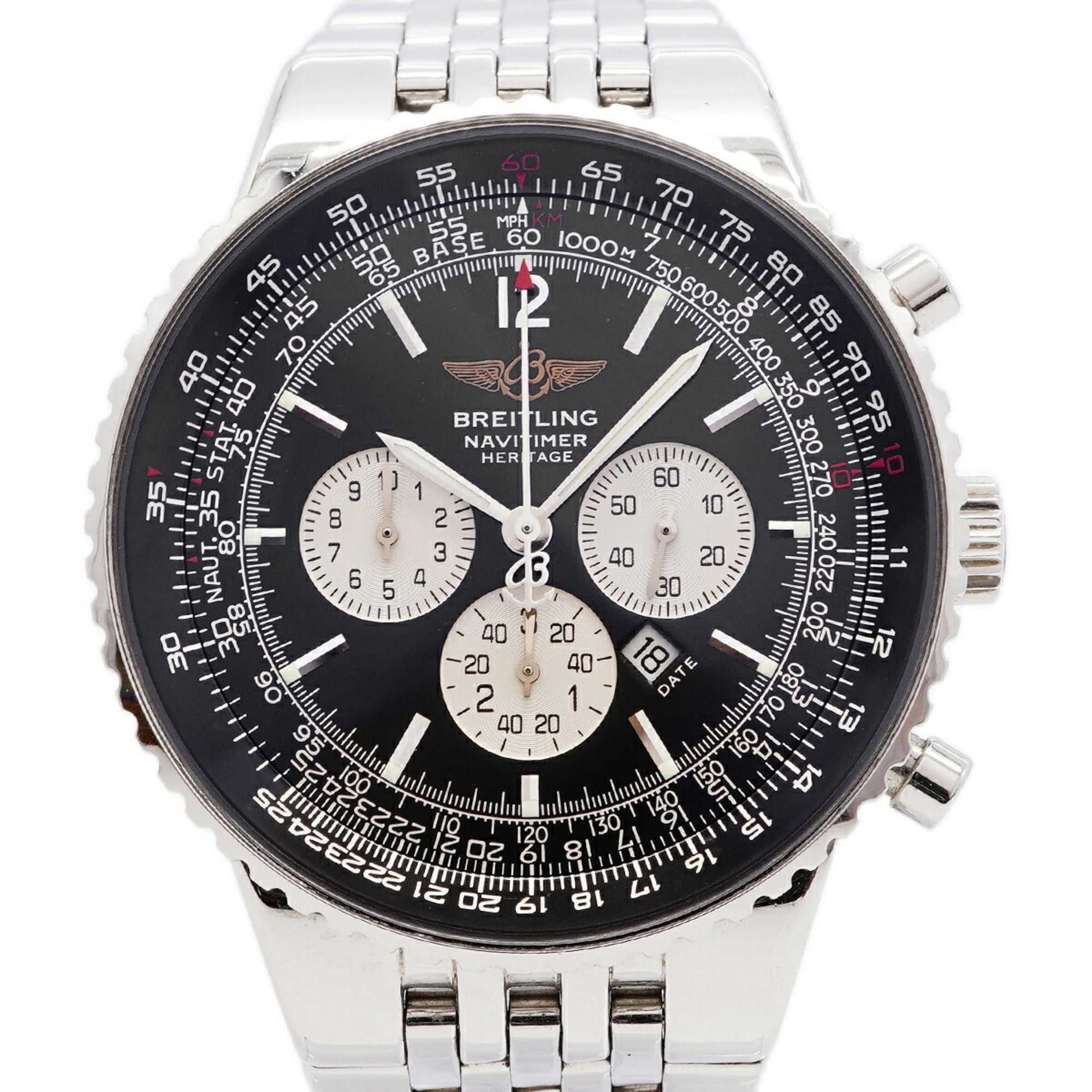 Breitling Navitimer Heritage A35350 Black Dial Men\'s Watch