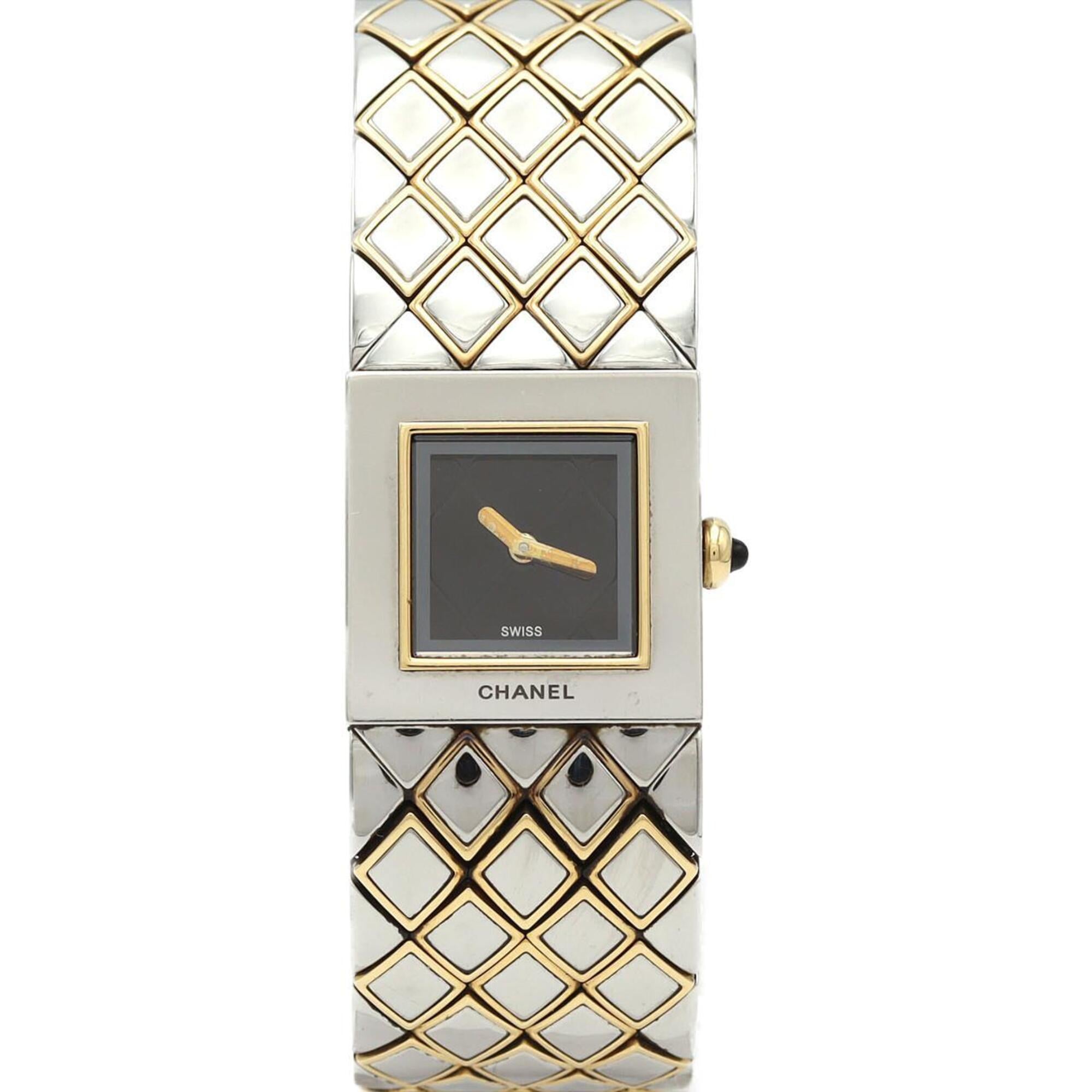 Chanel Matelassé Combination H0475 SSxYG Quartz Watch