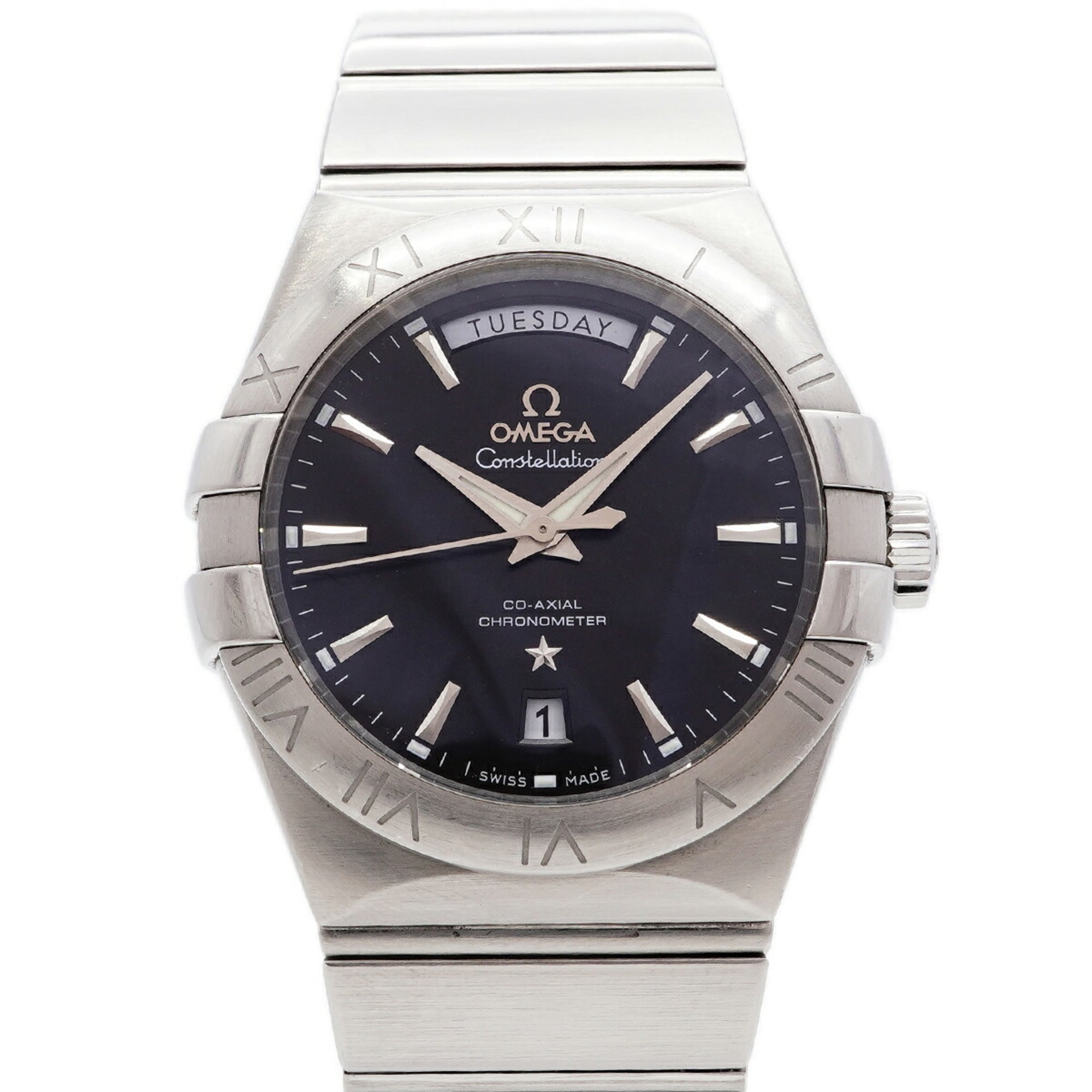 Omega Constellation Co-Axial Day-Date 123.10.38.22.01.001 Black Dial Men\'s Watch