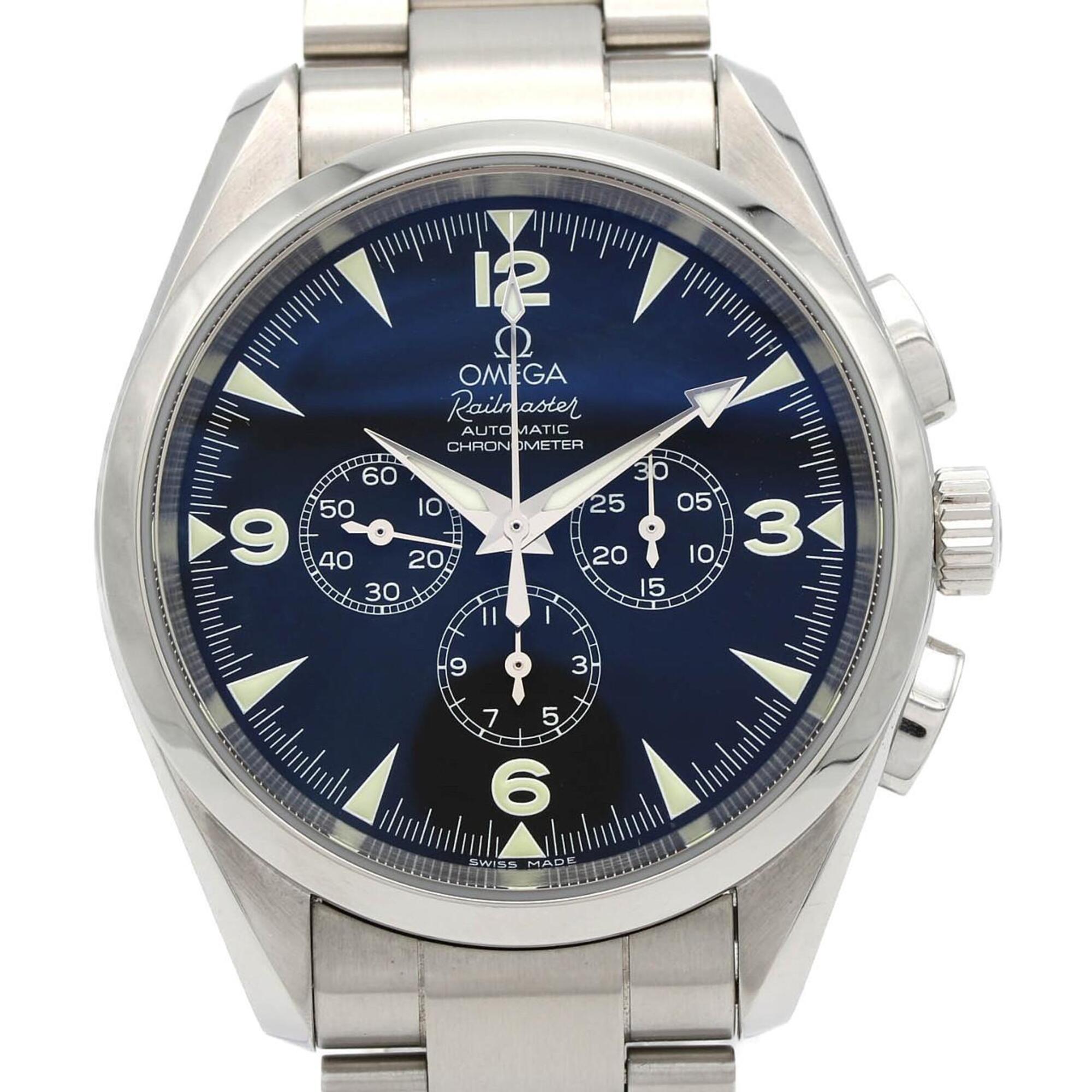 Omega Railmaster Chronograph 2512.52 Stainless Steel Automatic Watch
