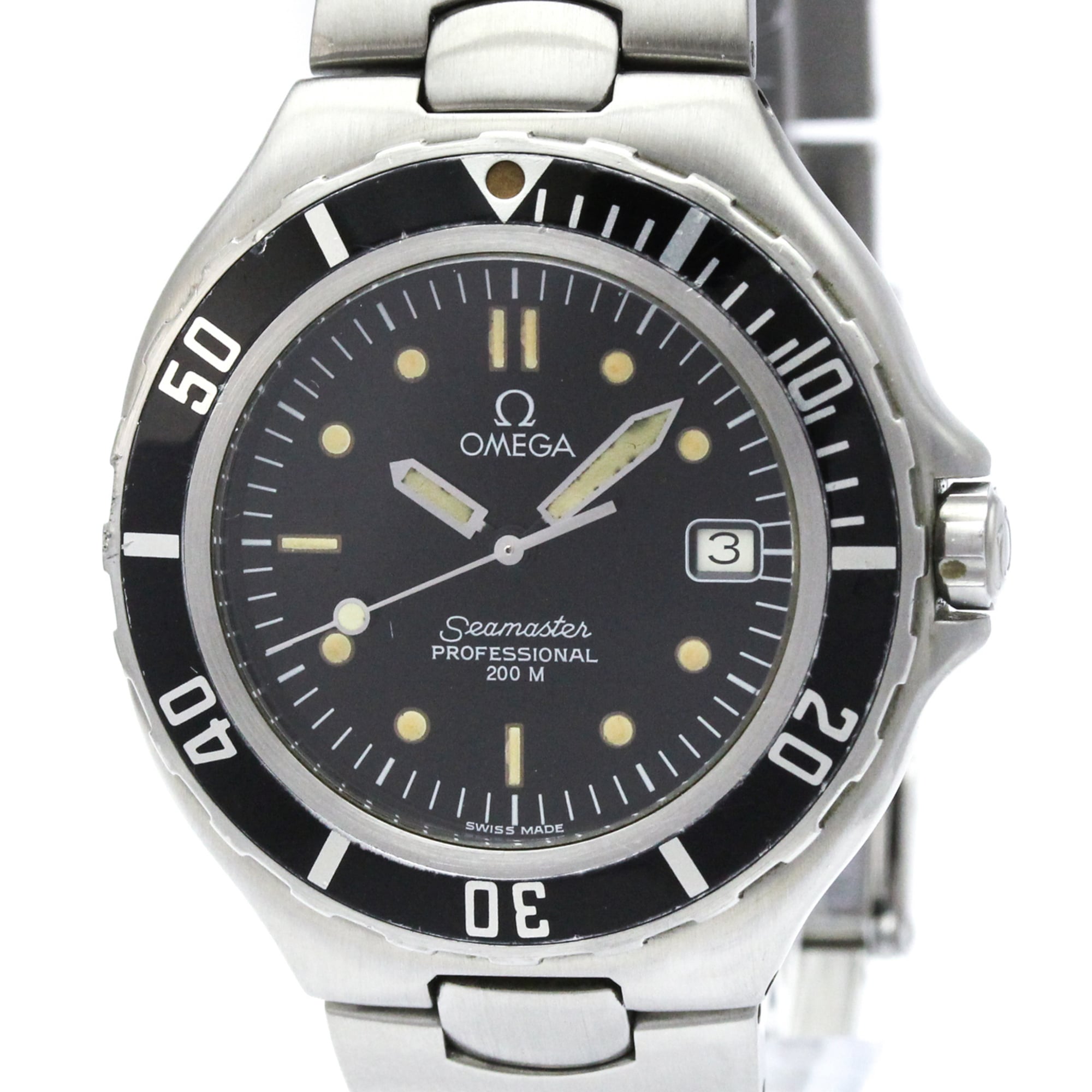 OMEGA Seamaster Professional 18K Gold Steel Watch 396.1042