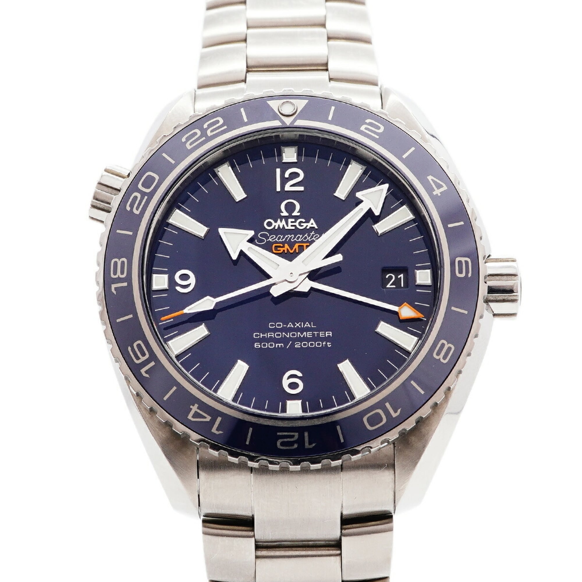 Omega Seamaster Planet Ocean GMT 232.90.44.22.03.001 Blue Dial Men\'s Watch