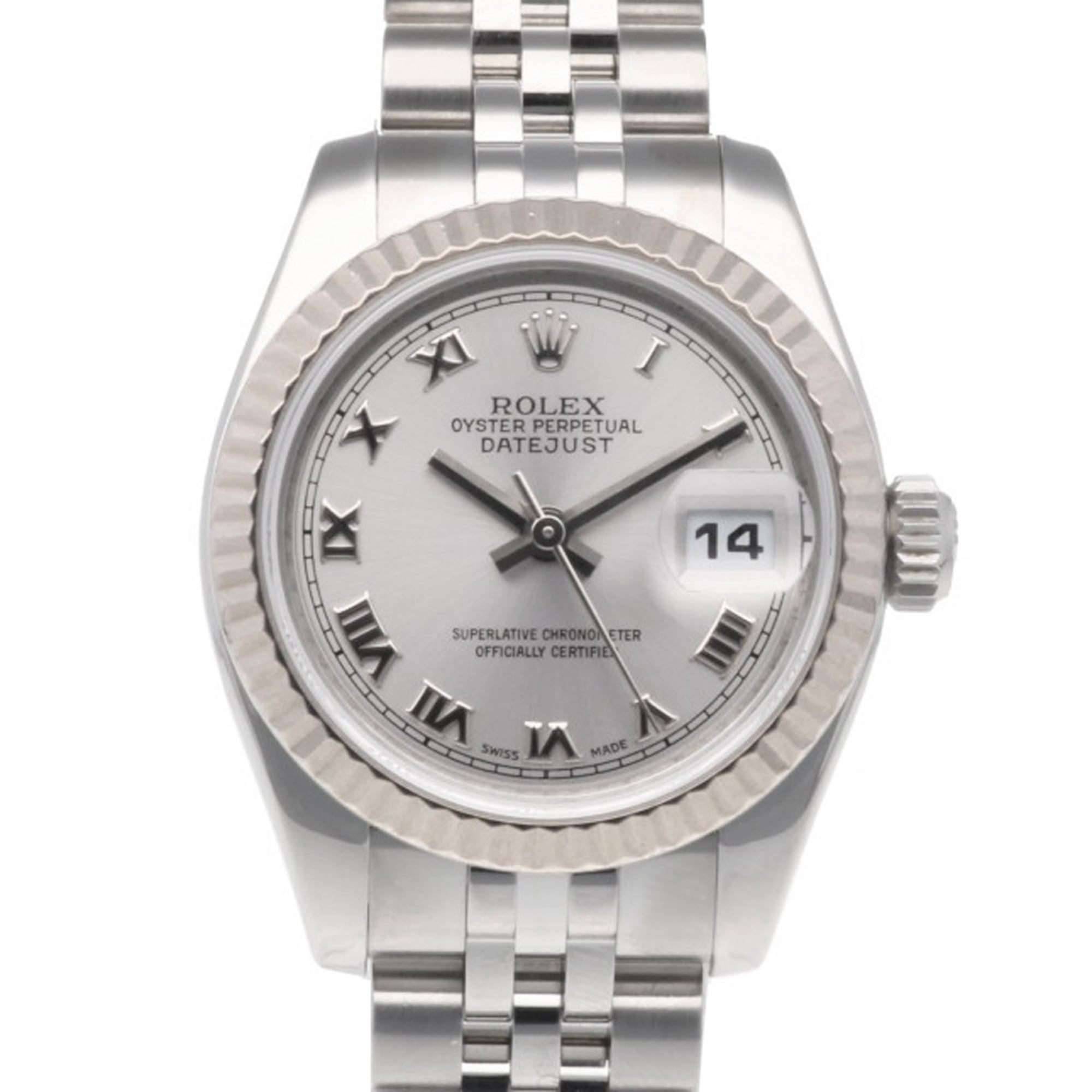 Rolex Datejust Oyster Perpetual Wristwatch, Stainless Steel, 179174, Automatic Winding, Overhauled, Polished, Z Serial Number, Ladies\' Model.