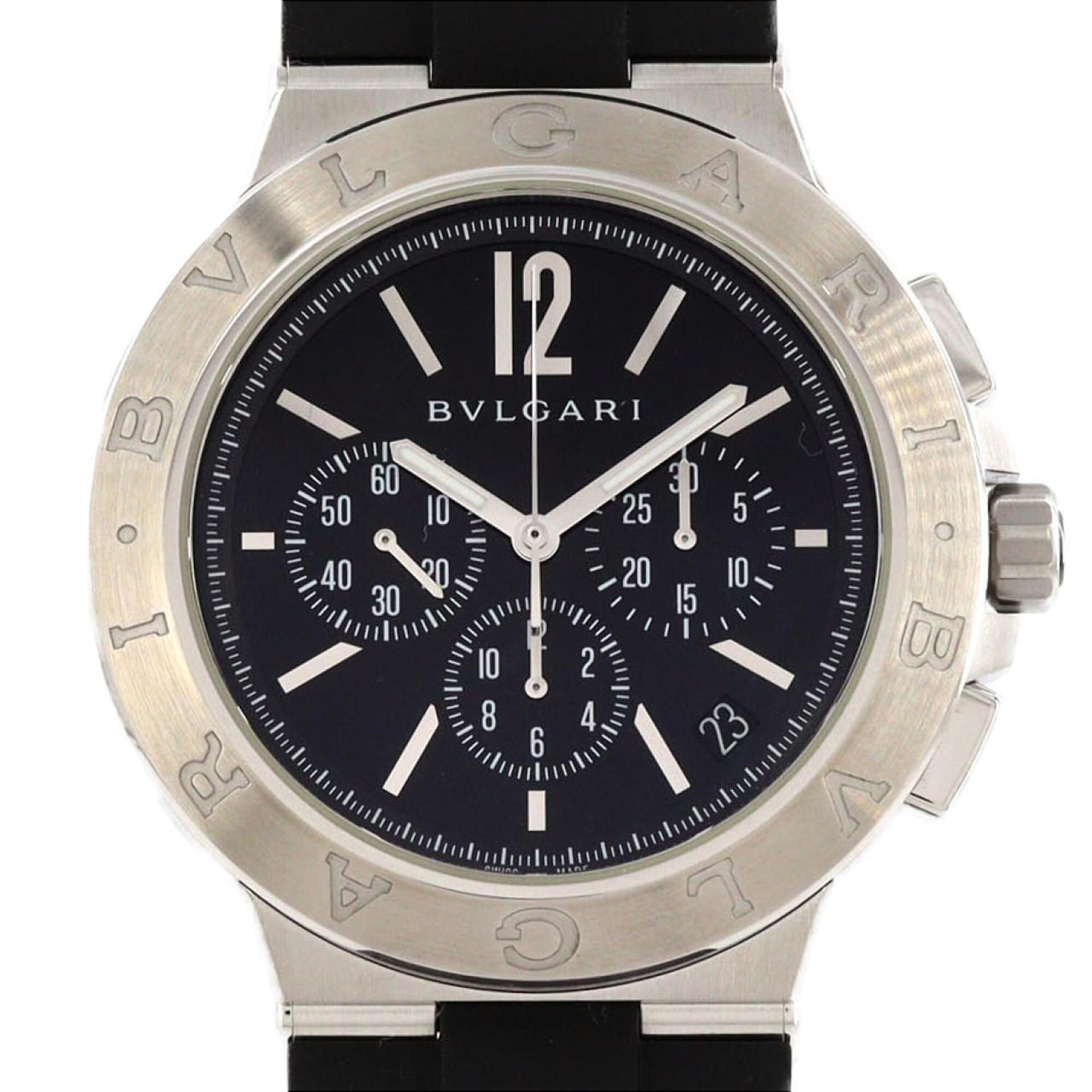 Bulgari Diagono Velocissimo DG41SCH Stainless Steel Automatic Watch