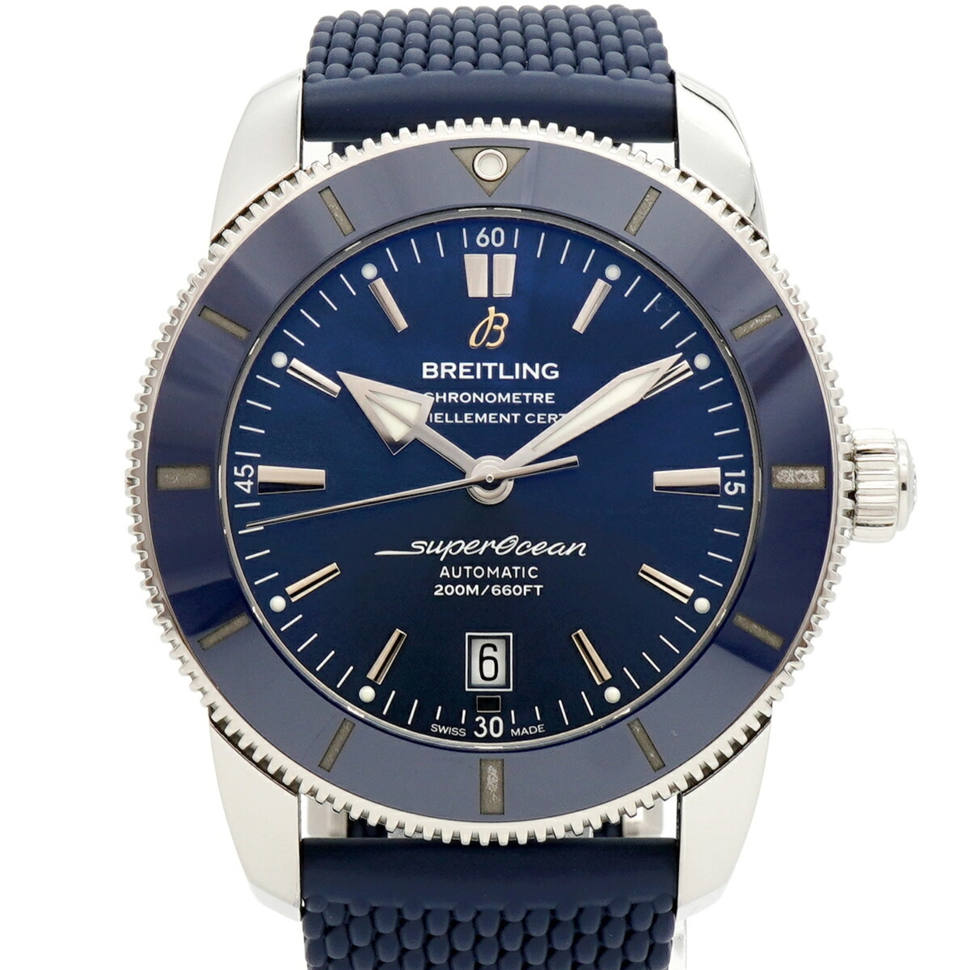 Breitling Superocean Heritage II B20 Automatic 46 AB2020 Blue Dial Men\'s Watch