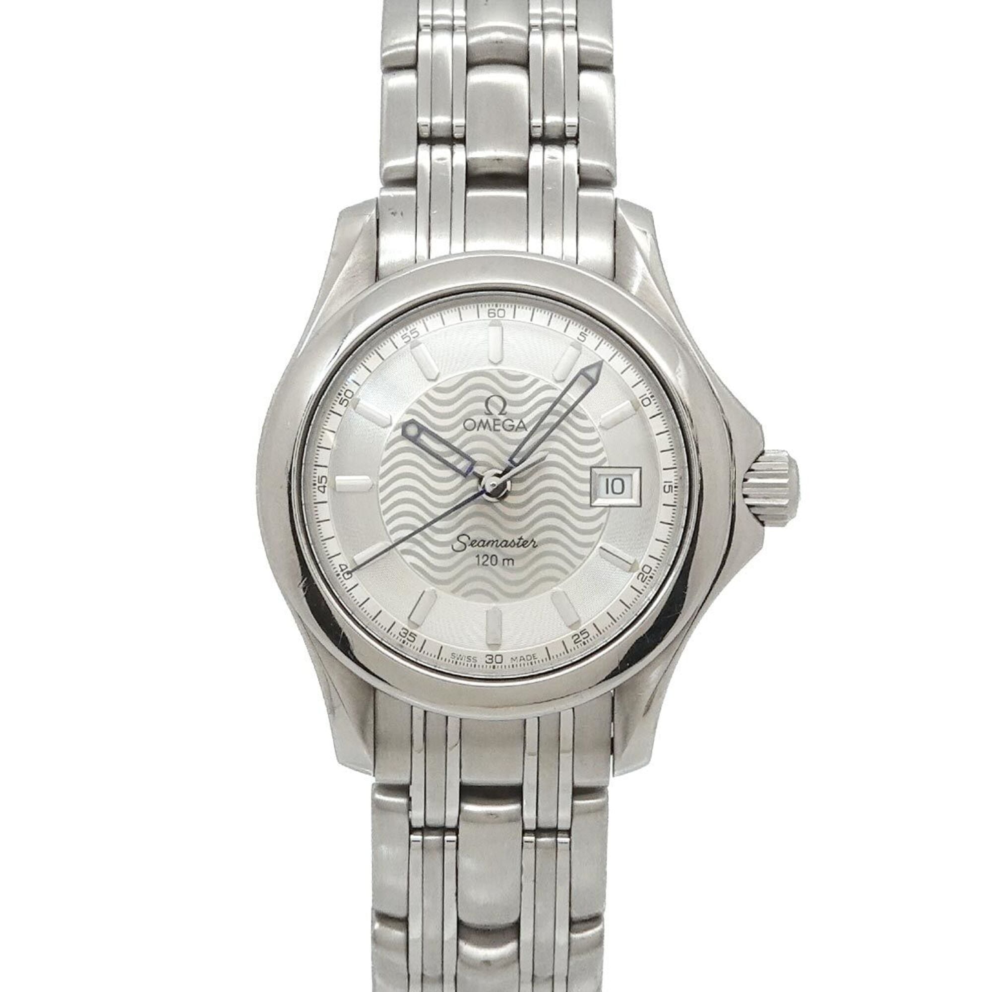 Omega Seamaster 120 2571 31 Ladies\' Watch, Date, Silver, Quartz Watch