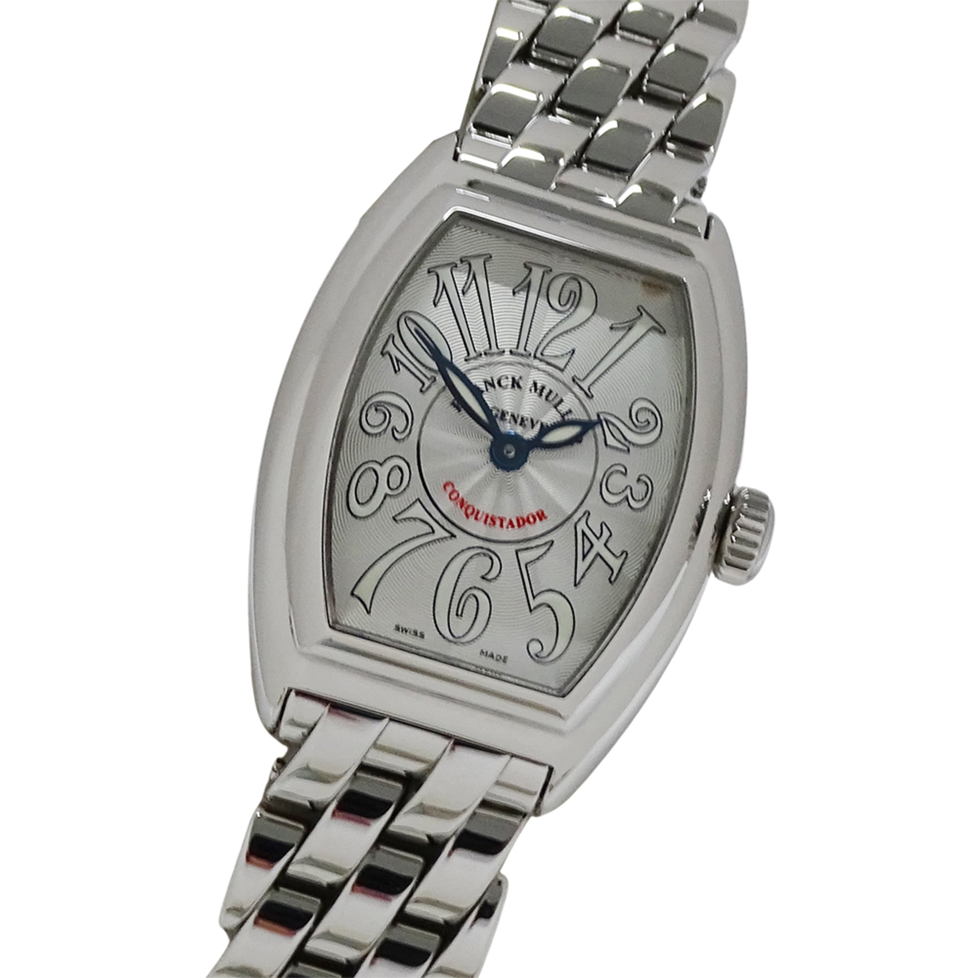 Franck Muller Conquistador 8005LQZ Women\'s Watch, Brand, Quartz, Stainless Steel, Silver