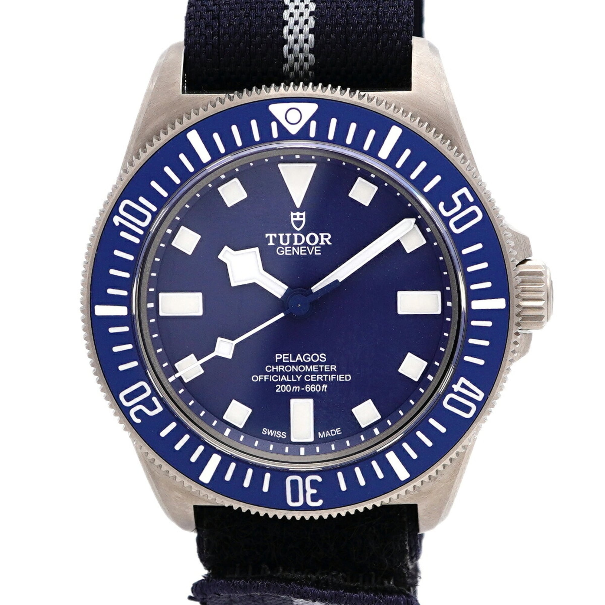 Tudor Pelagos FXD 25707B 25 Blue Dial Men\'s Watch