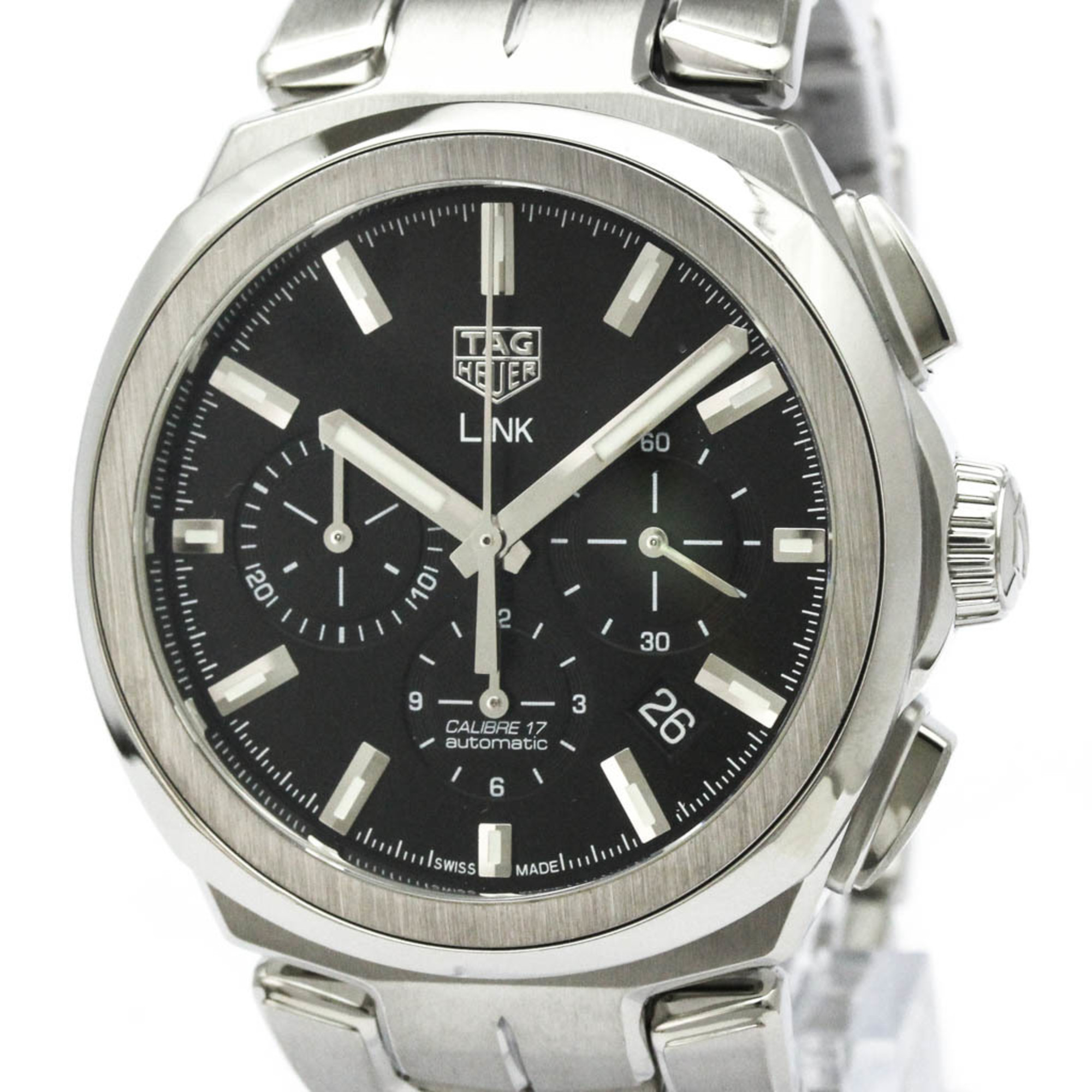 TAG HEUER Link Calibre 17 Chronograph Automatic Watch CBC2110 Polished