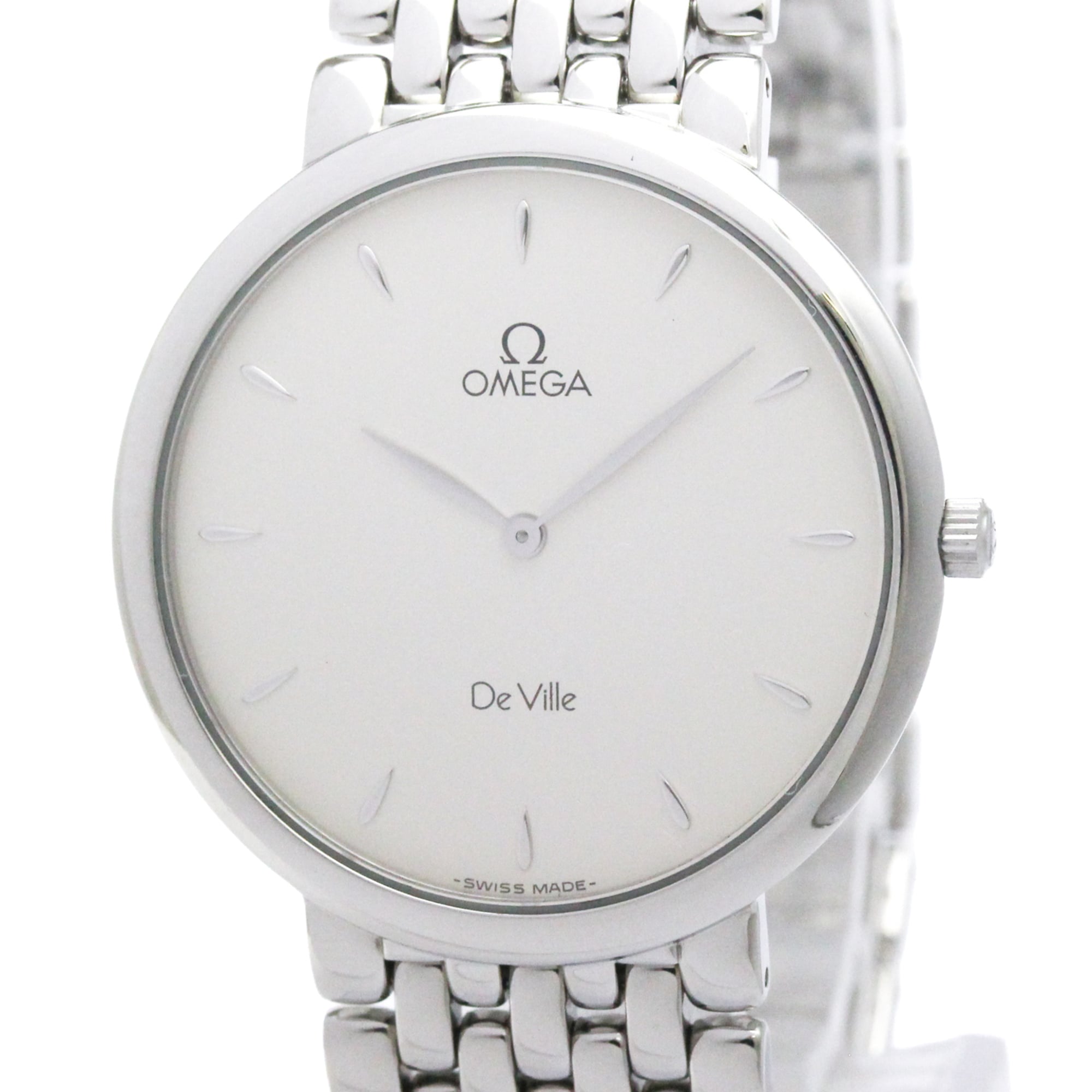 OMEGA De Ville Stainless Steel Quartz Mens Watch 7500.31 Polished