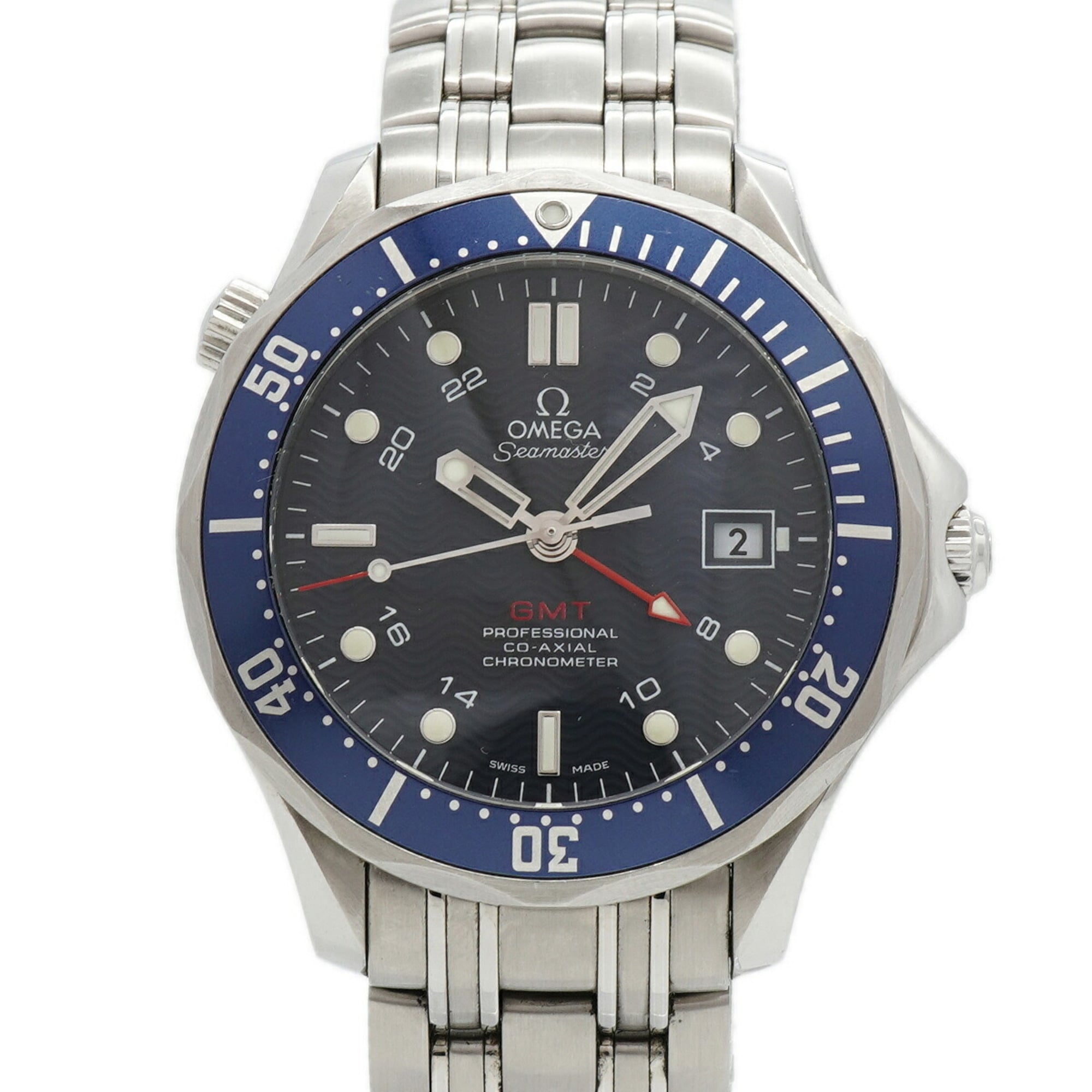 Omega Seamaster Professional 300 Co-Axial GMT 2535.80 Blue Dial Men\'s Watch