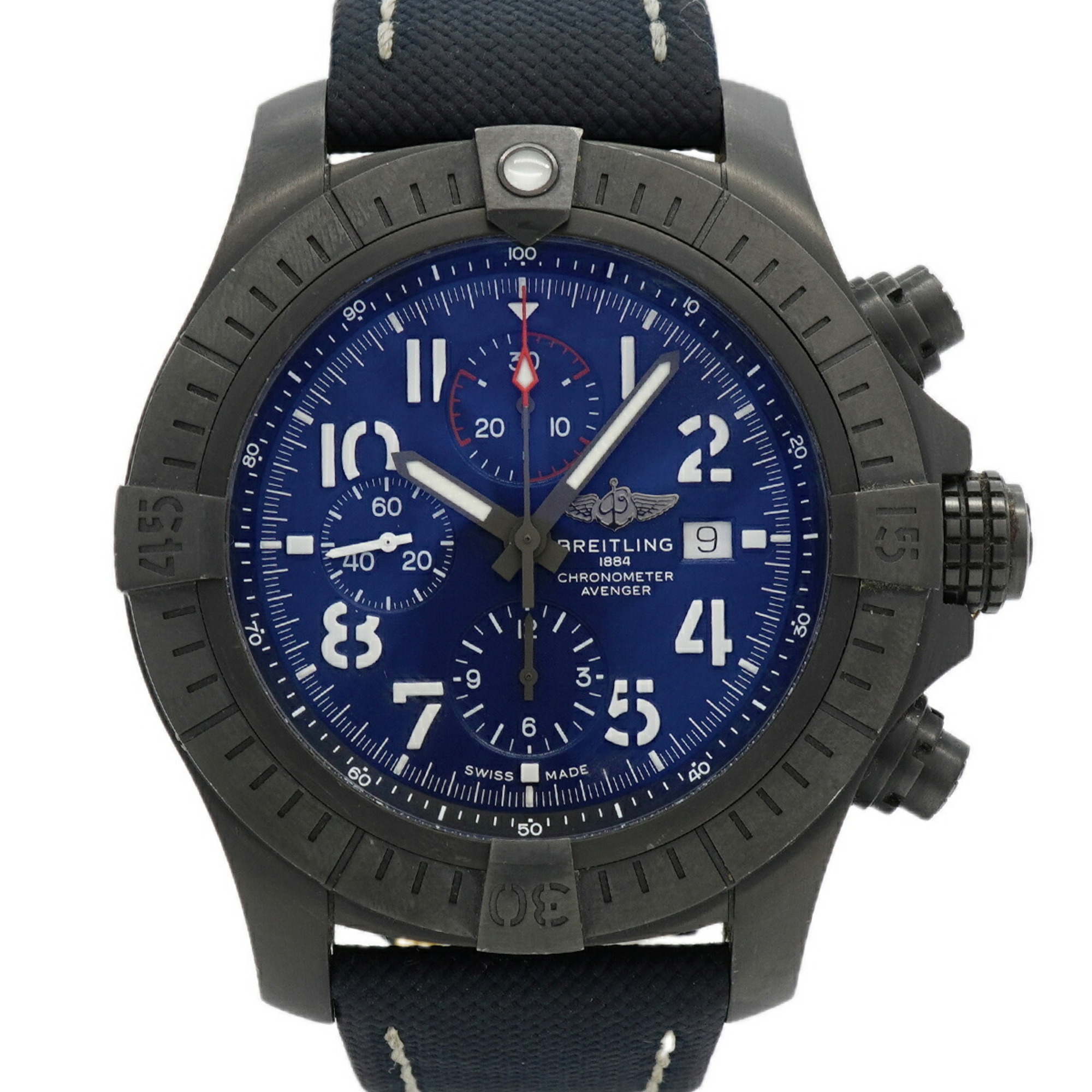 Breitling Super Avenger 48 Night Mission V13375 Navy Dial Men\'s Watch