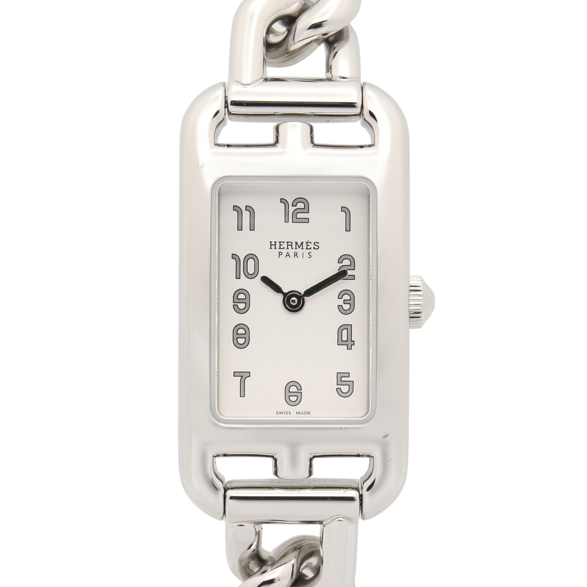 Hermes Nantucket Watch, Stainless Steel, Women\'s, Silver Tone, NA2.110