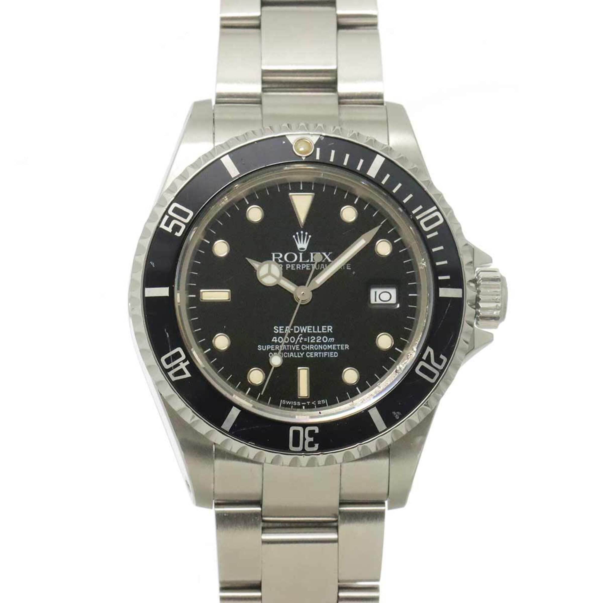 Rolex Sea-Dweller 16600 R-serial Men\'s Watch, Date, Black, Automatic Winding.
