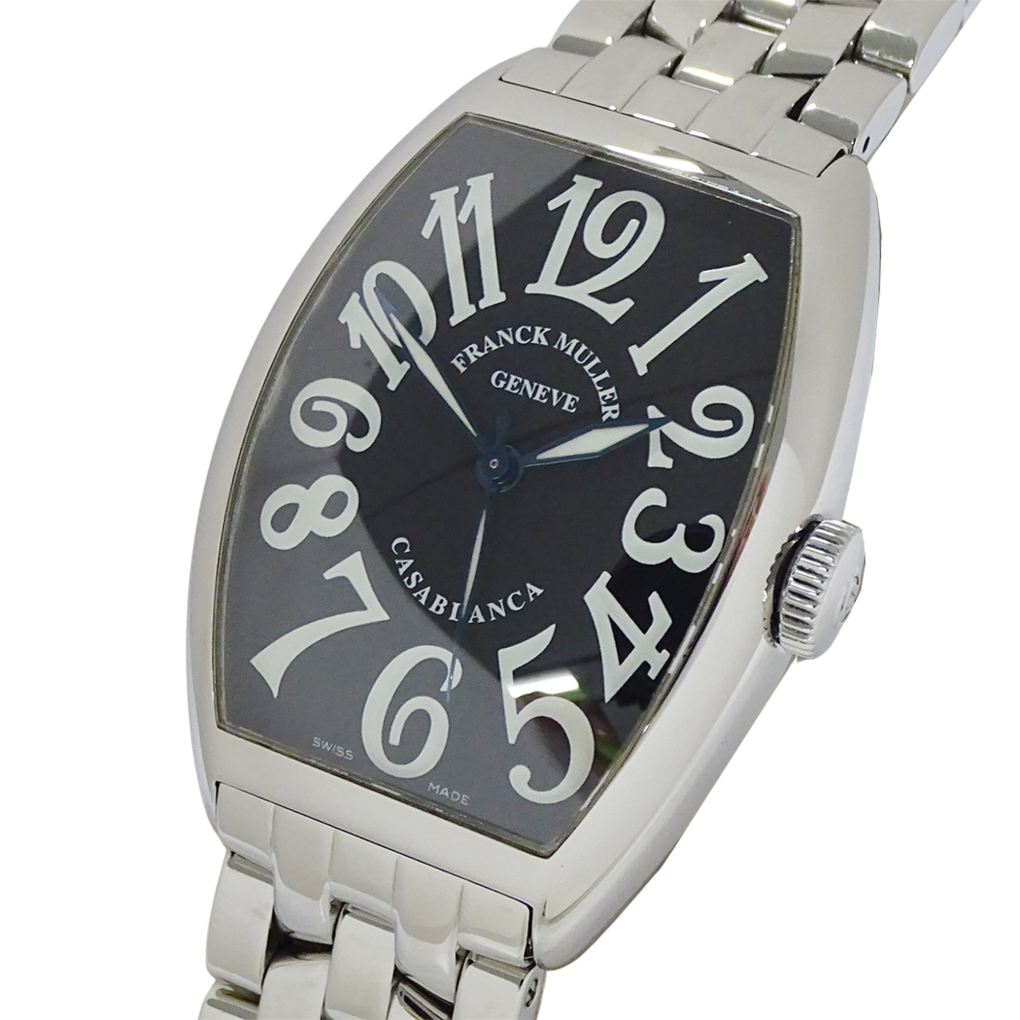 Franck Muller Casablanca 5850 Men\'s Automatic Watch, Stainless Steel (SS), Silver & Black.