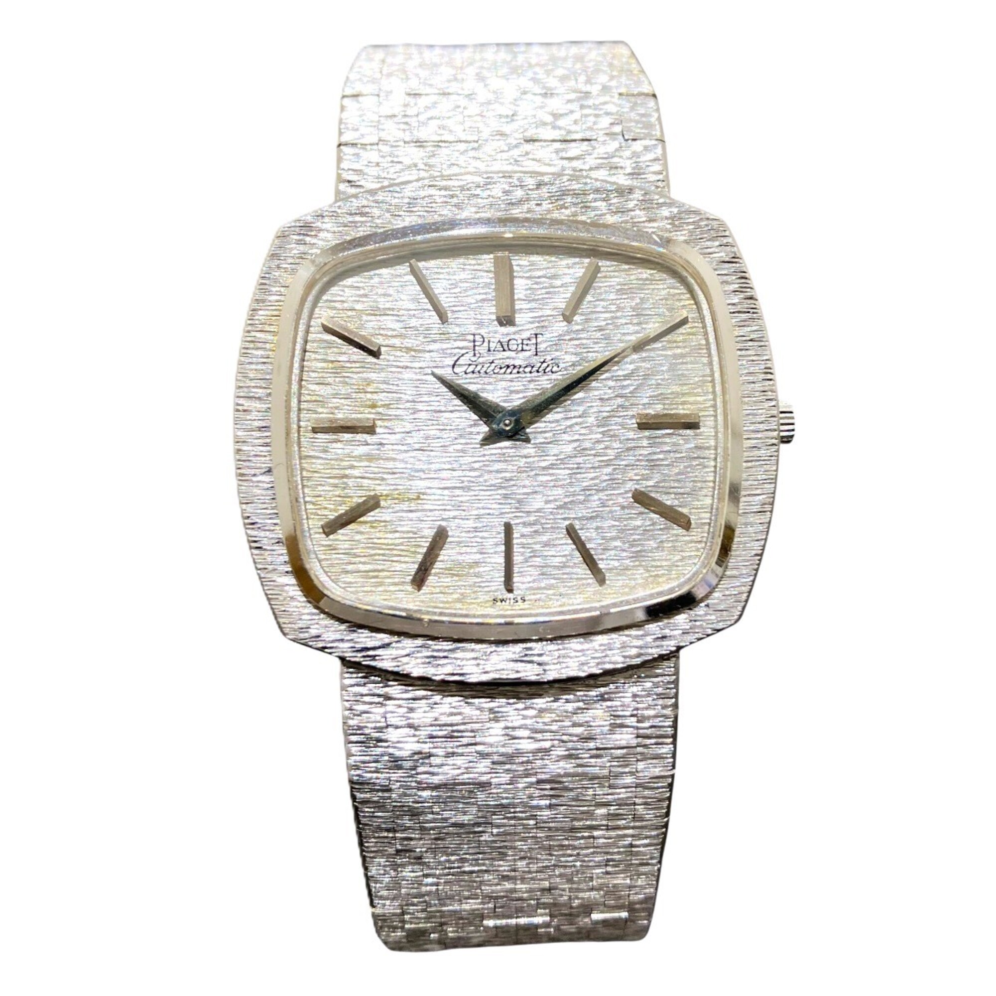 Piaget PIAGET wristwatch, total weight 84.8g, 18K gold, automatic winding, silver dial, 12431A6