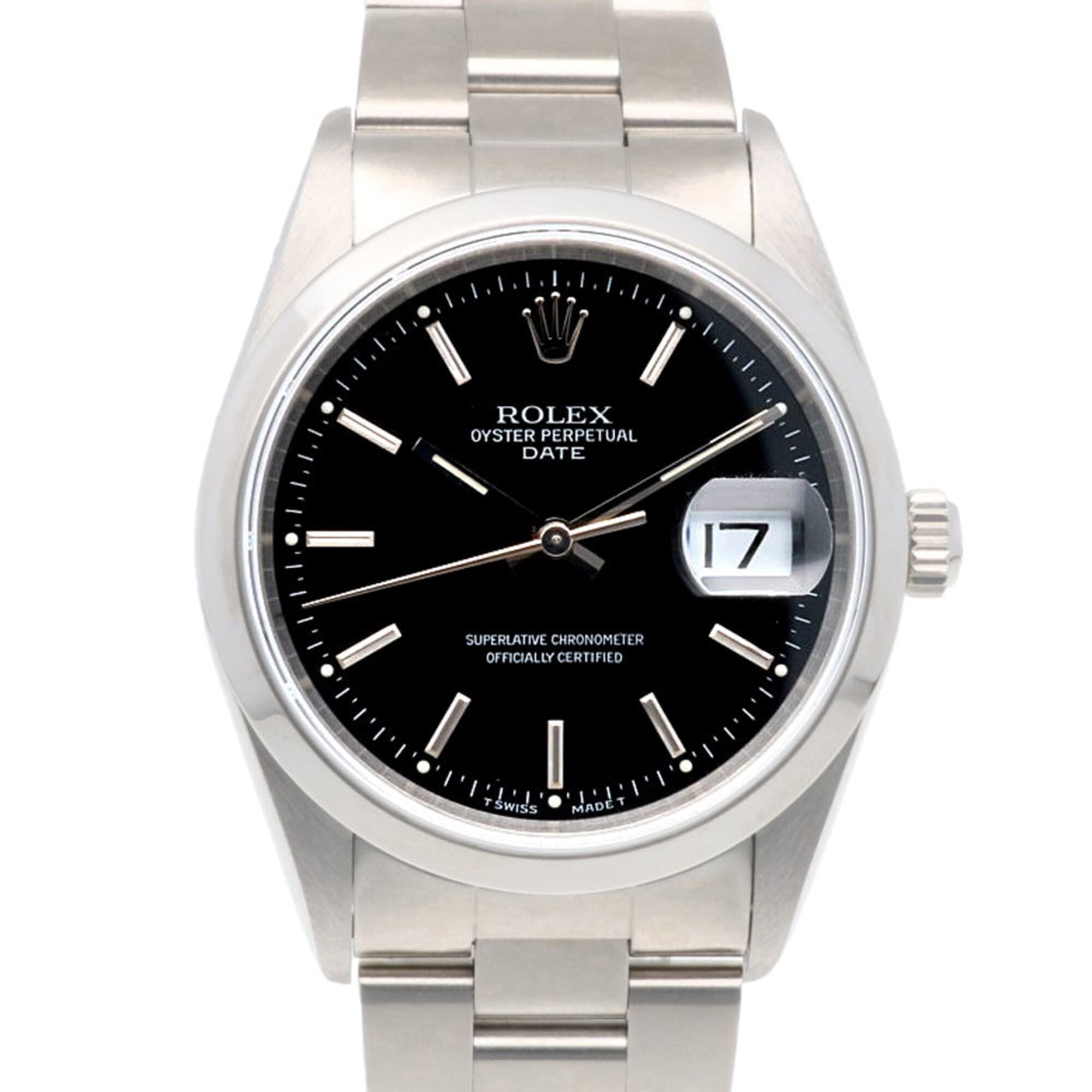 Rolex Date Oyster Perpetual Wristwatch, Stainless Steel, 15200, Automatic Winding, Overhauled, Polished, U-serial number, Men\'s/Women\'s.