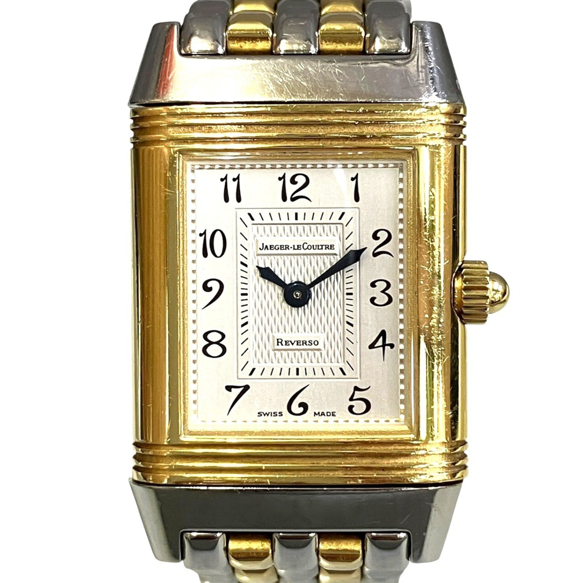 Jaeger-LeCoultre Reverso Duetto watch, total weight 72.9g, stainless steel, quartz movement, silver dial, Q2665120
