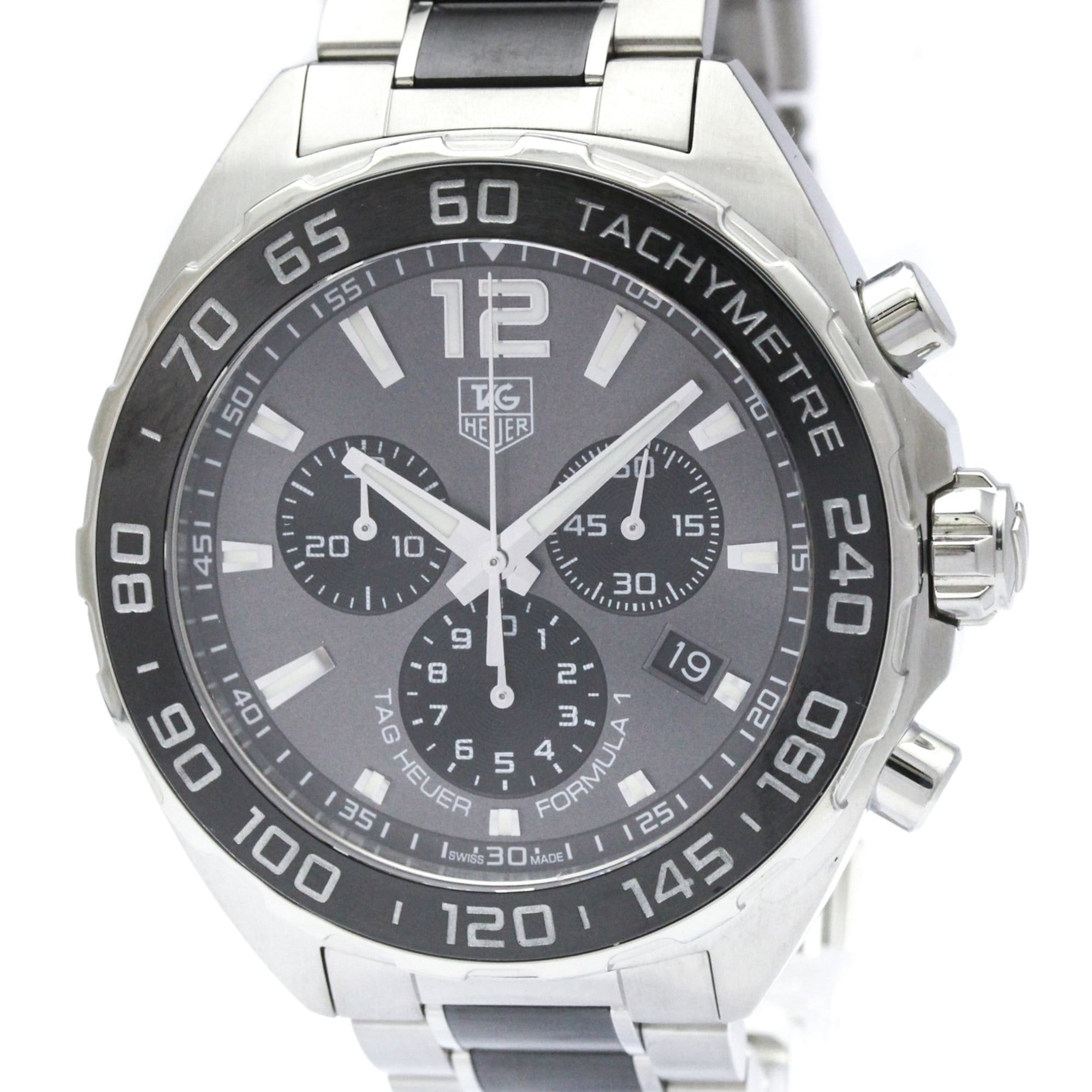 TAG HEUER Formula 1 Chronograph Steel Quartz Watch CAZ1111 Polished