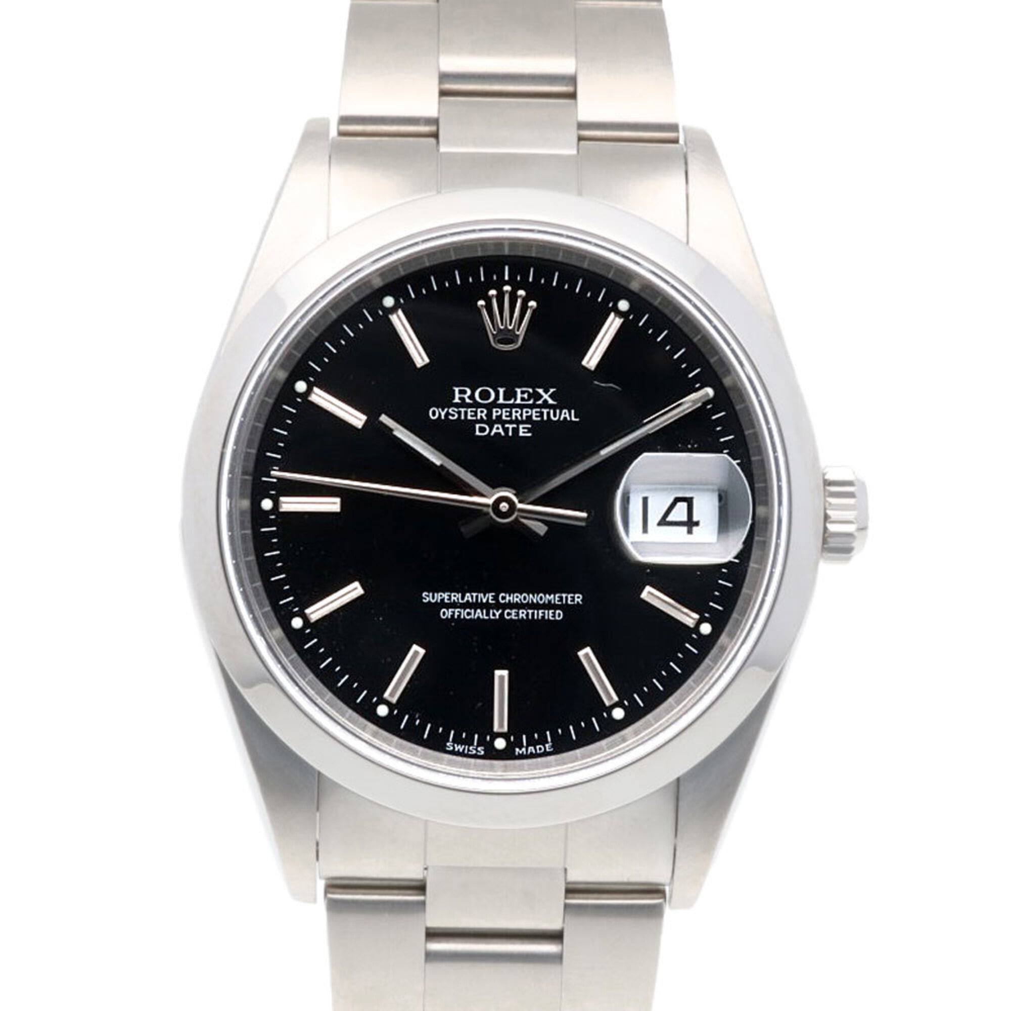 Rolex Date Oyster Perpetual Watch, Stainless Steel, 15200, Automatic Winding, Overhauled, Polished, K-serial, Men\'s.